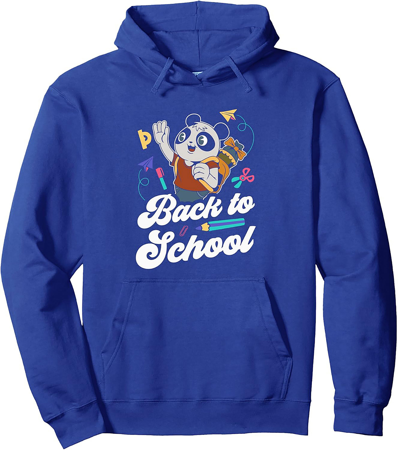 Back to School Panda Graphic Hoodie – Cute First Day Pullover