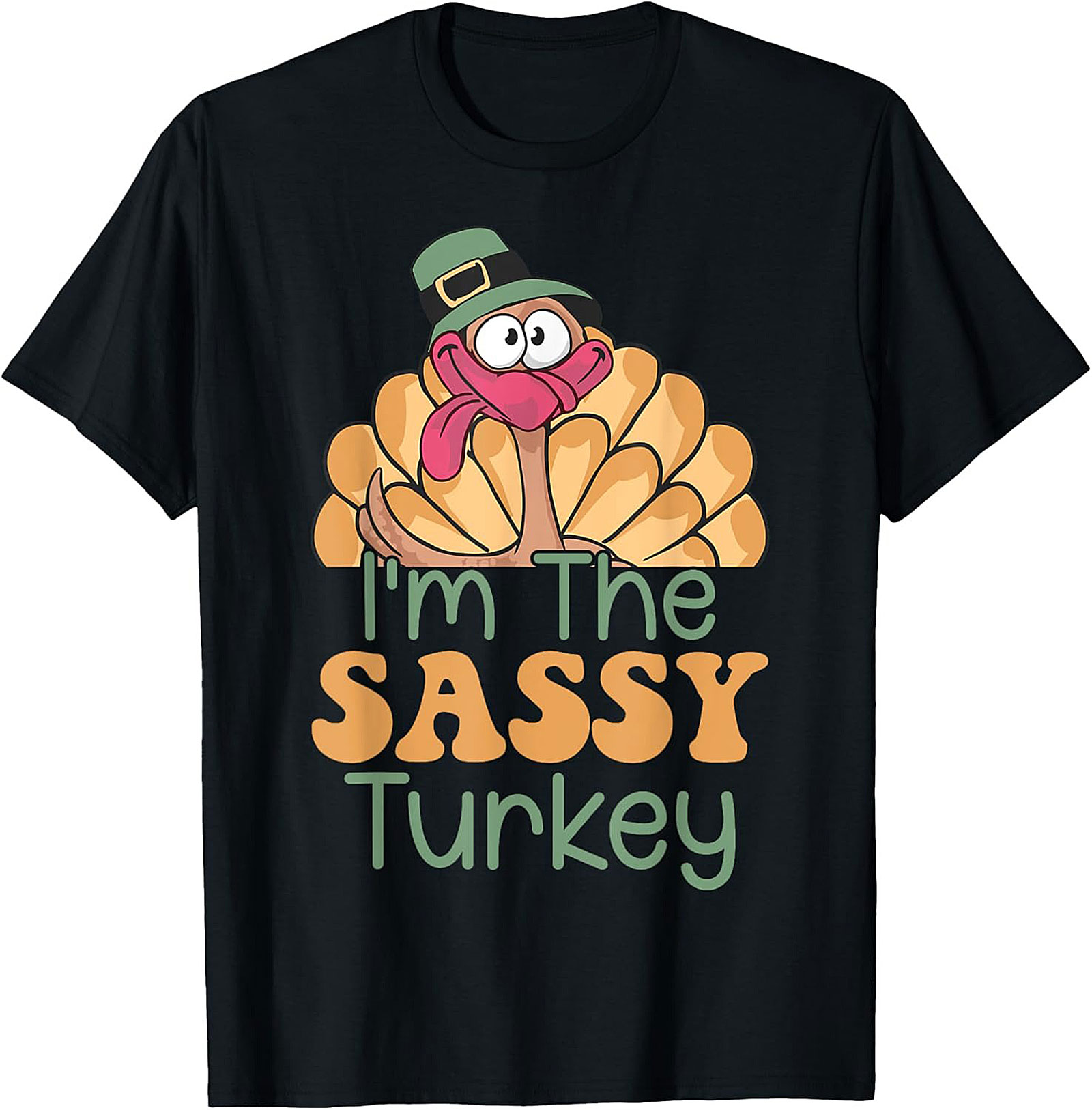 Sassy Turkey Graphic Tee | Funny Thanksgiving Shirt