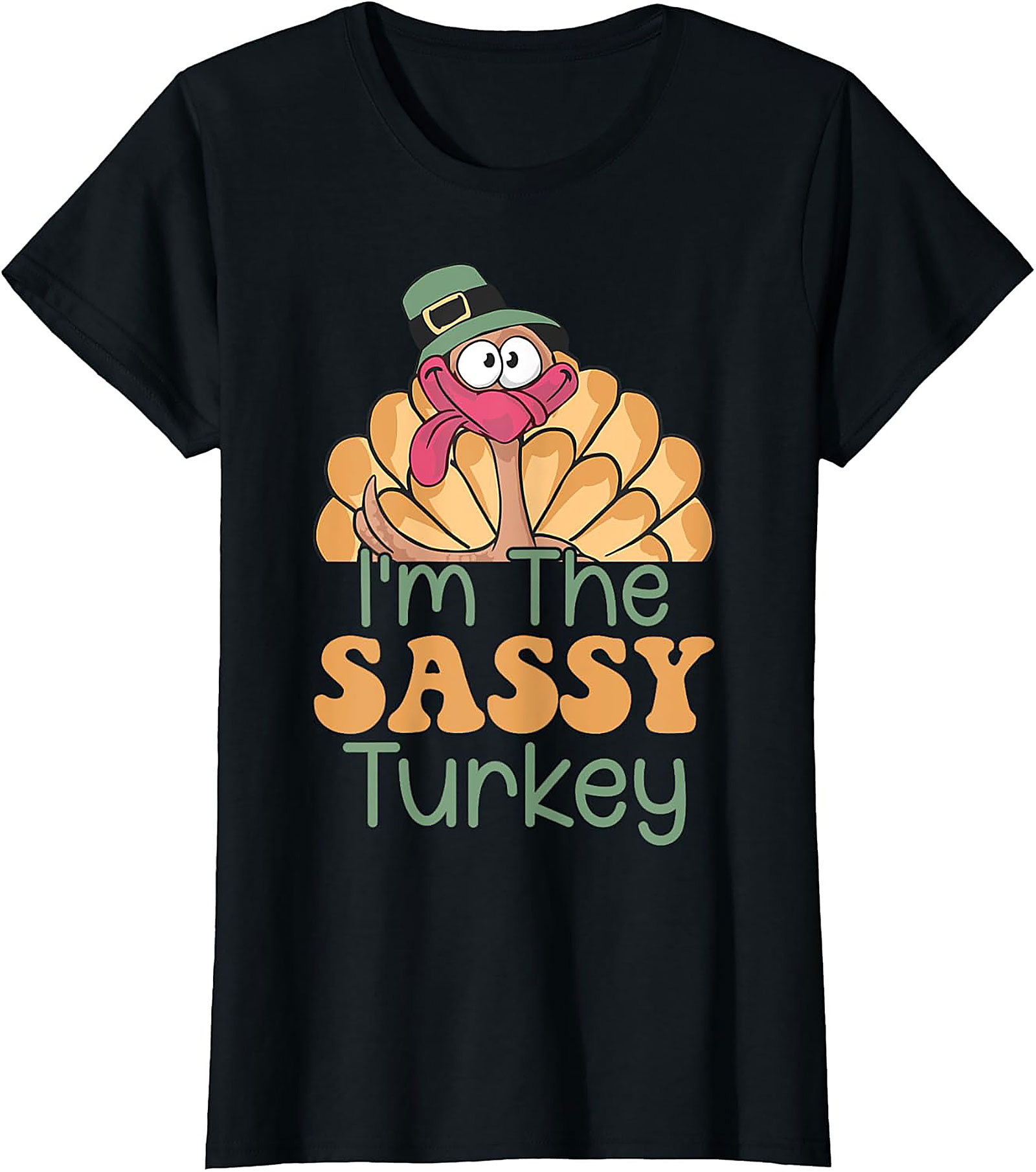 Sassy Turkey Graphic Tee | Funny Thanksgiving Shirt