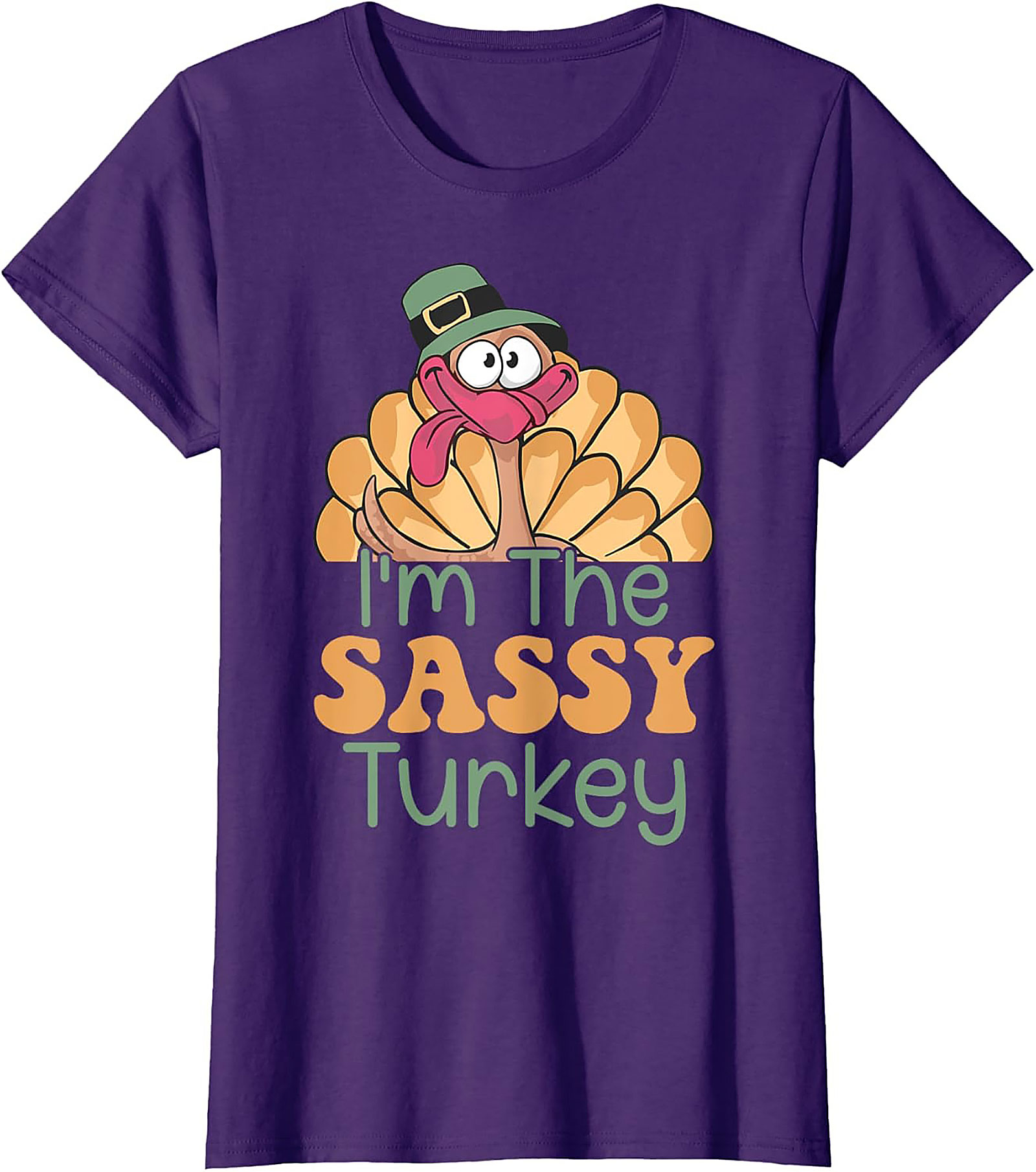 Sassy Turkey Graphic Tee | Funny Thanksgiving Shirt