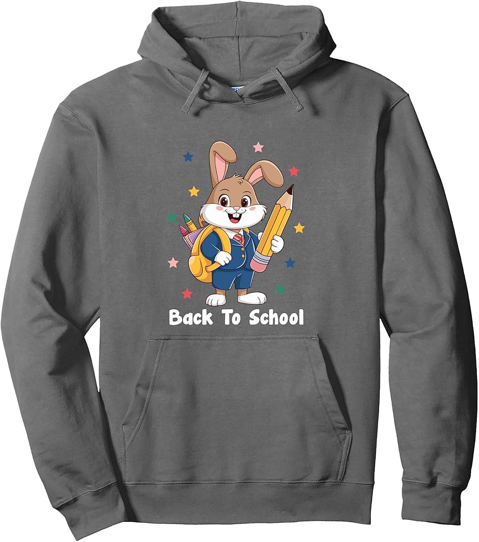 Happy Bunny Cute Back To School Pullover Hoodie