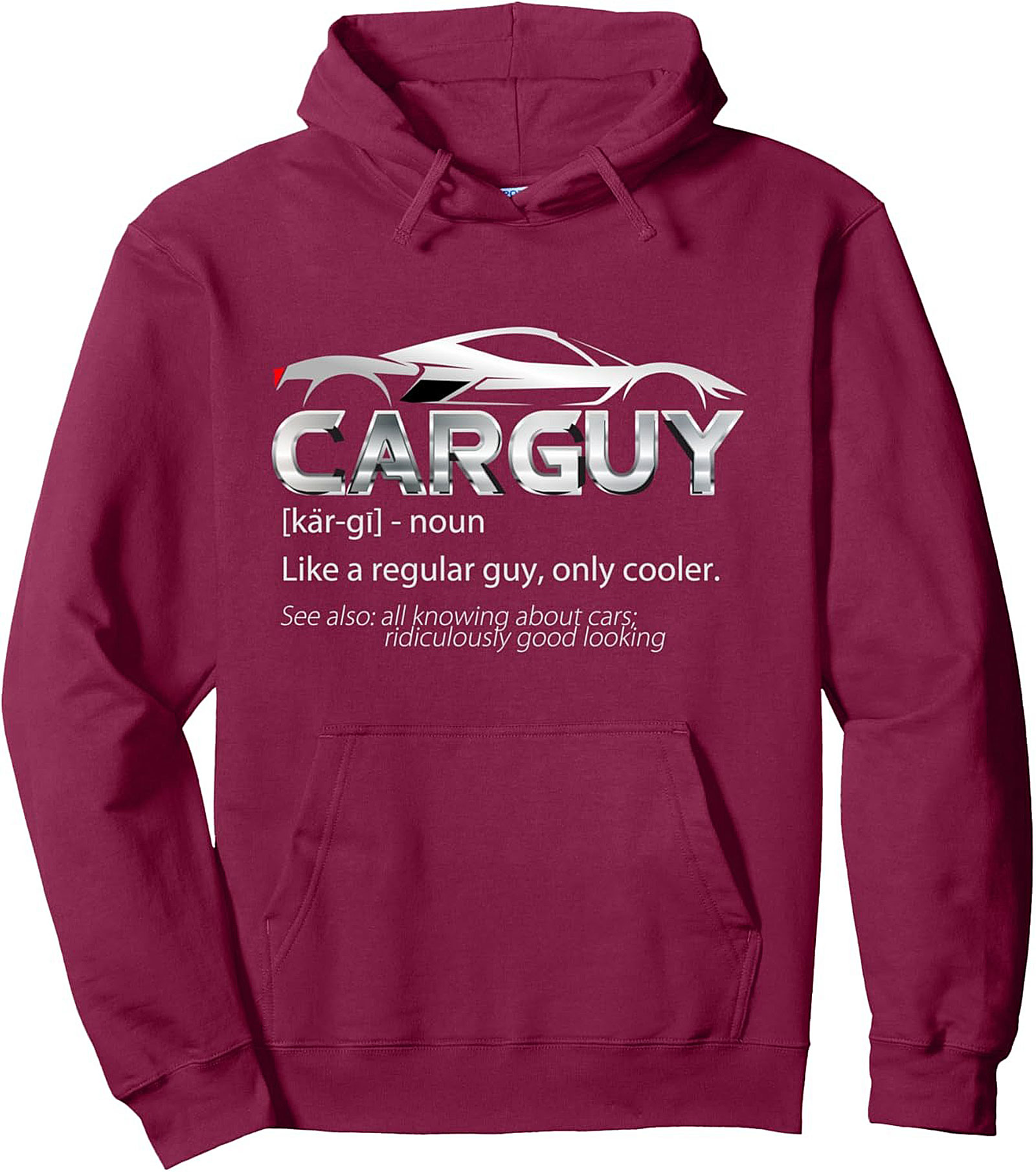 Car Guy Graphic Hoodie Definition Pullover Gift Idea
