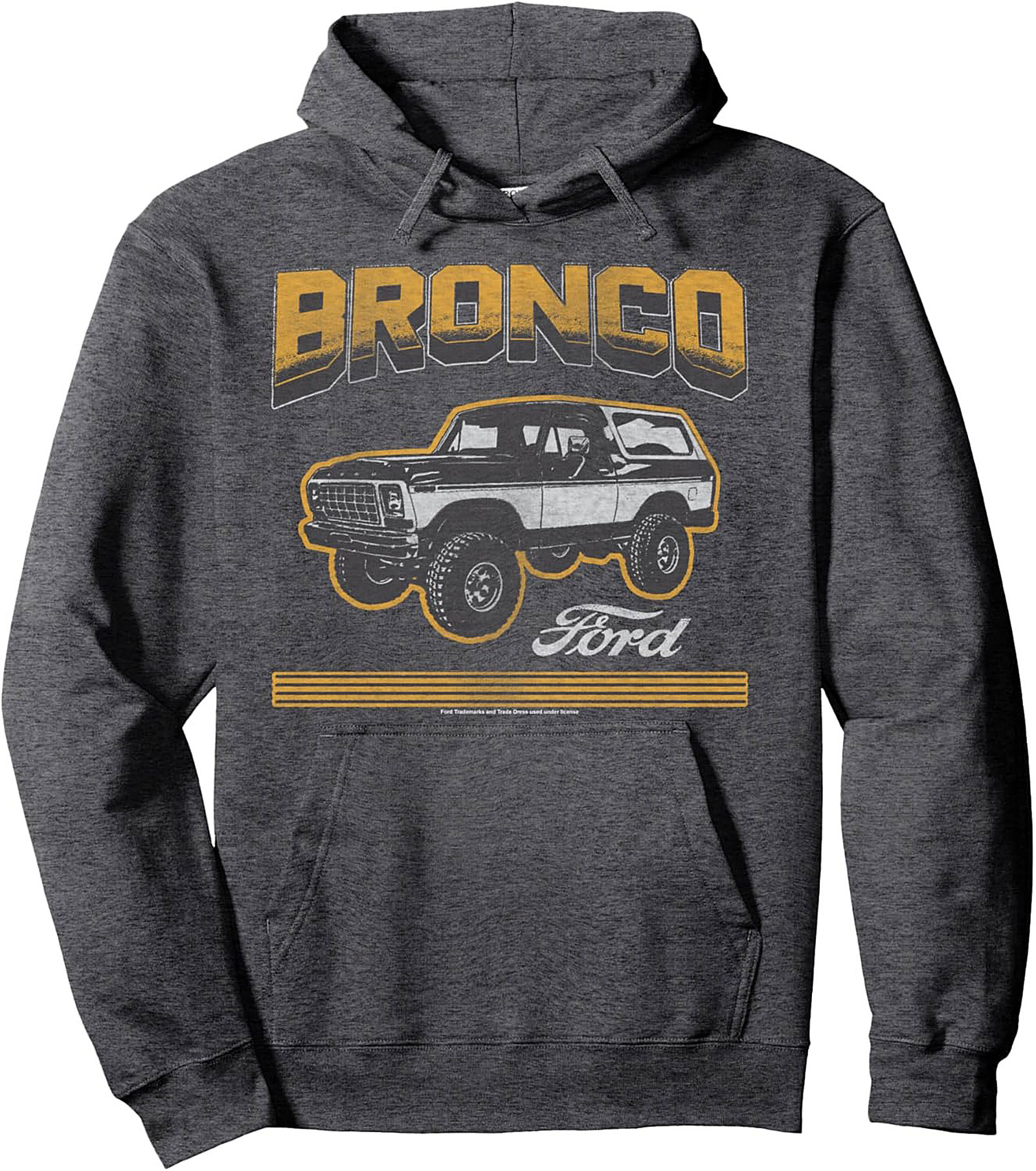 Vintage Ford Bronco Graphic Hoodie Classic Truck Pullover