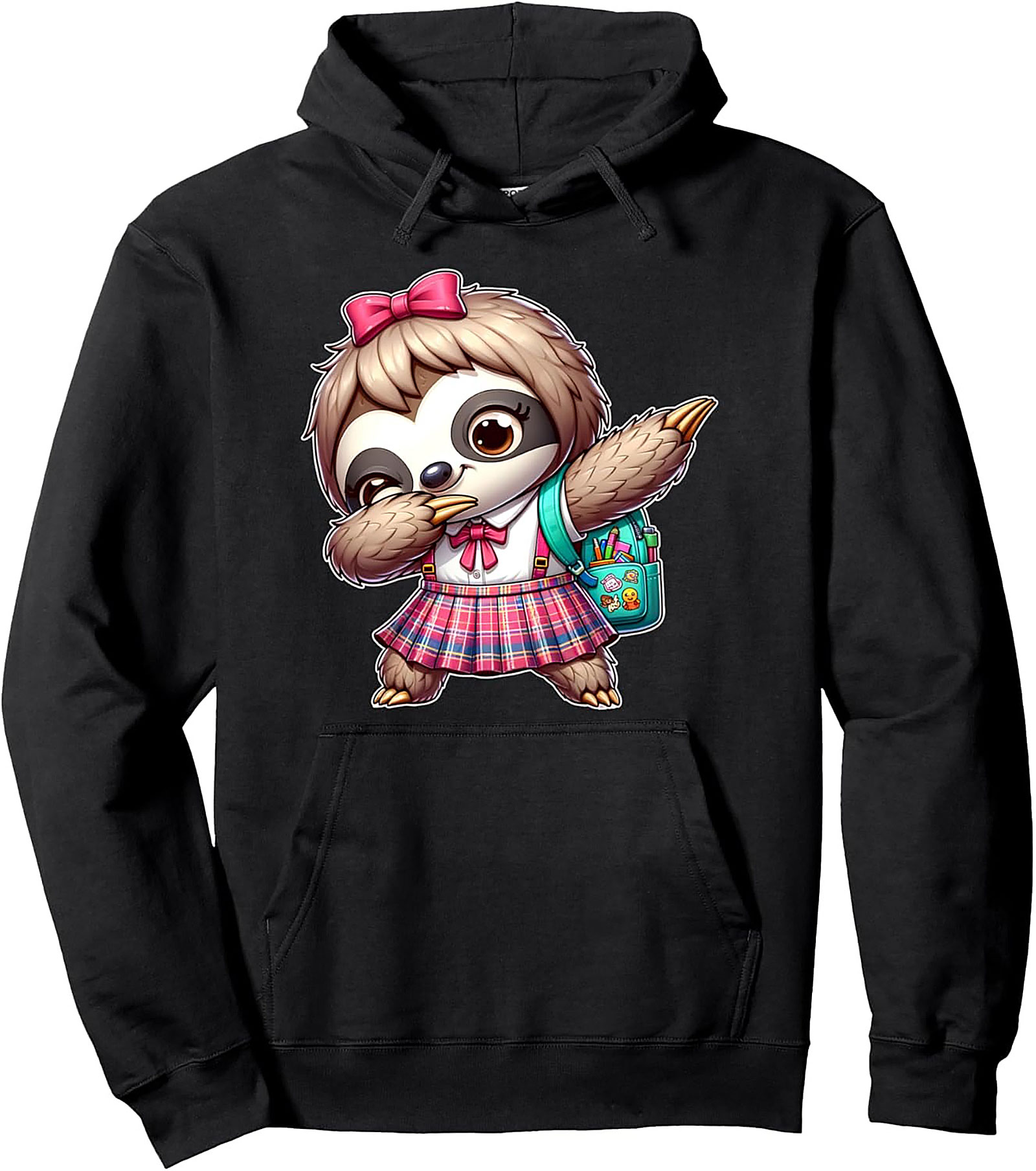Cute Dabbing Sloth Graphic Hoodie | Back to School Pullover