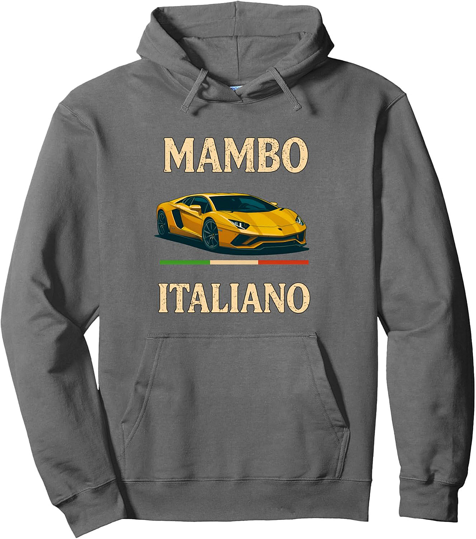 Mambo Italiano Supercar Graphic Hoodie Cozy Pullover Gift