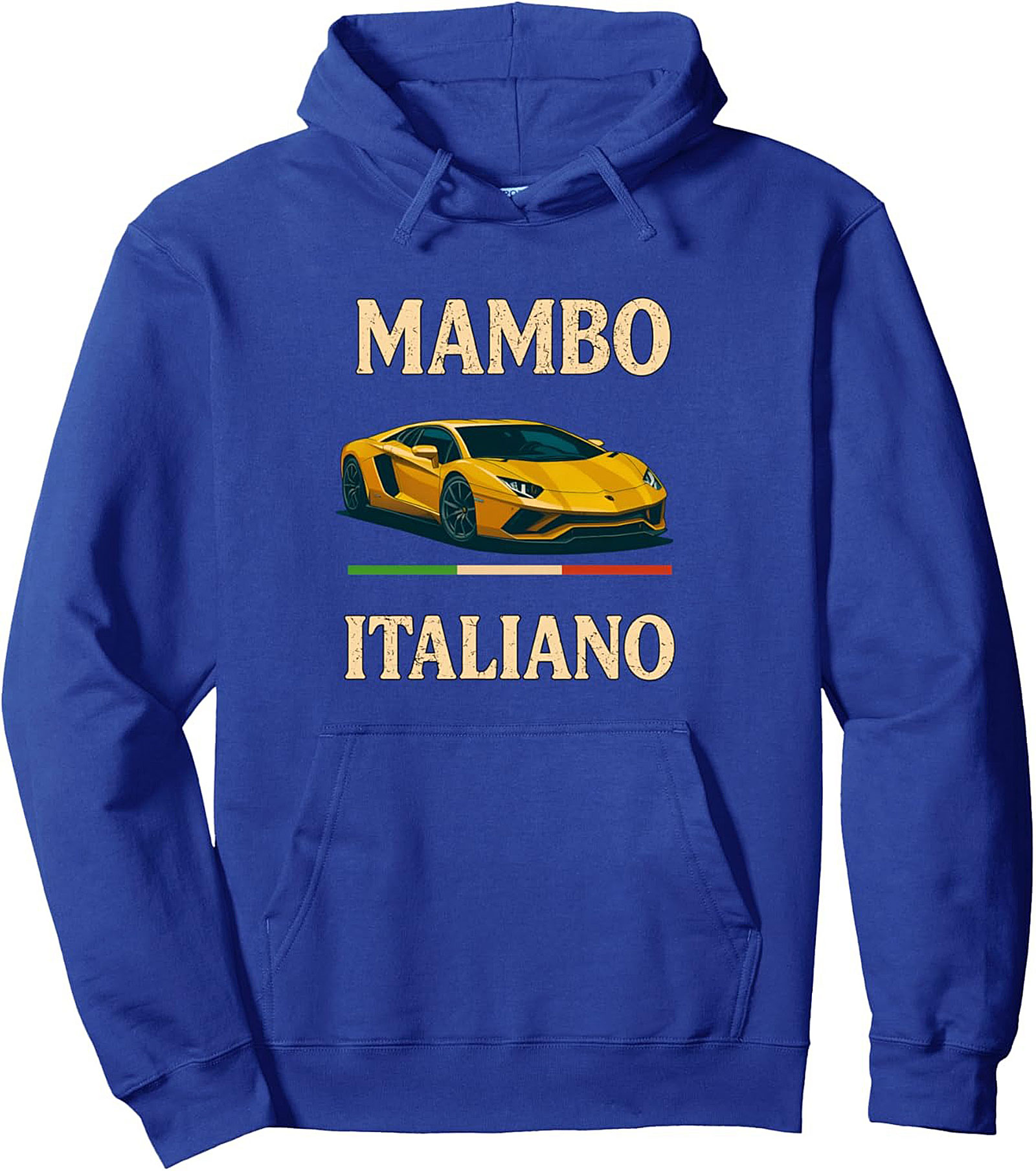 Mambo Italiano Supercar Graphic Hoodie Cozy Pullover Gift