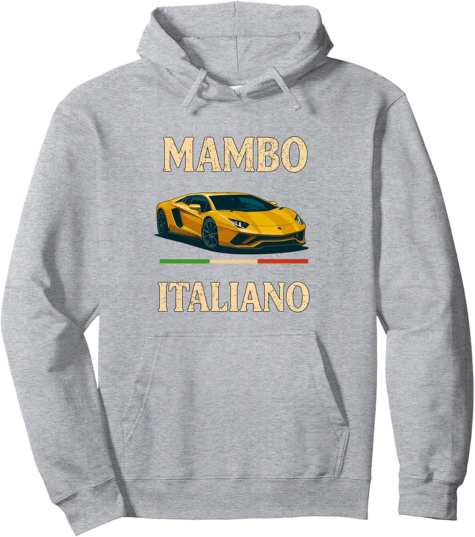 Mambo Italiano Supercar Graphic Hoodie Cozy Pullover Gift