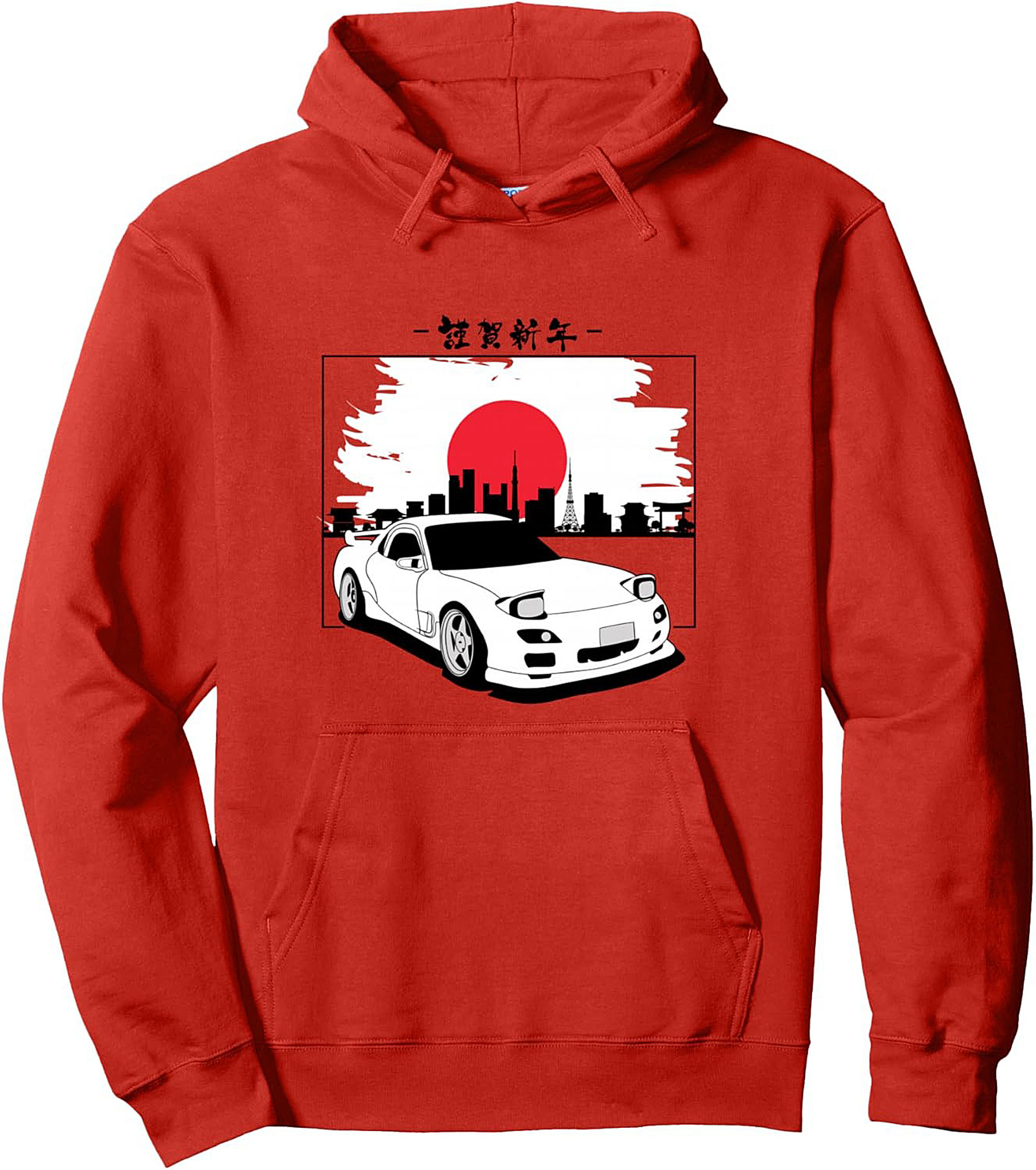 JDM Street Racer Pullover Hoodie Japanese Skyline Graphic
