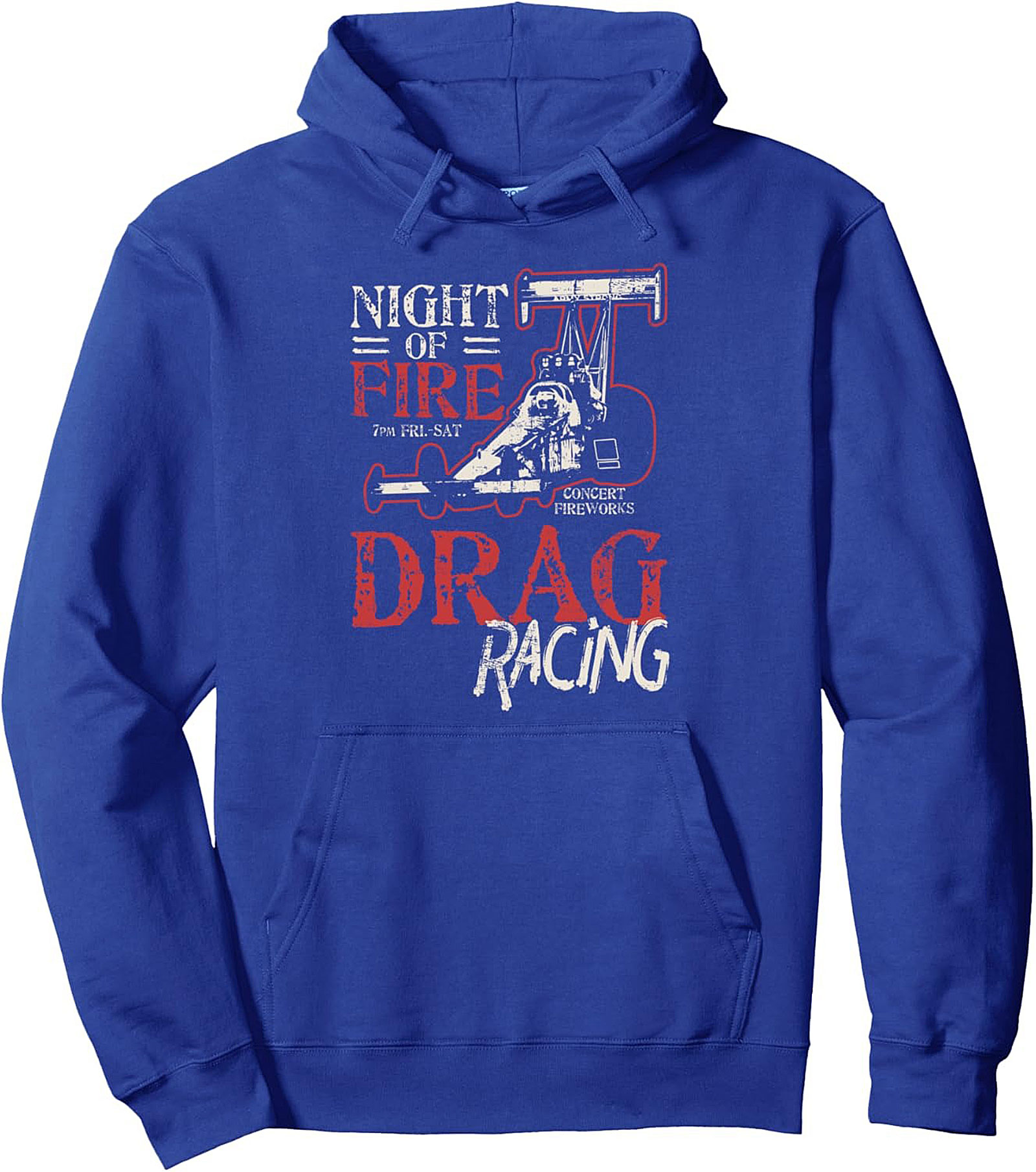 Night of Fire Drag Racing Graphic Hoodie Cozy Pullover