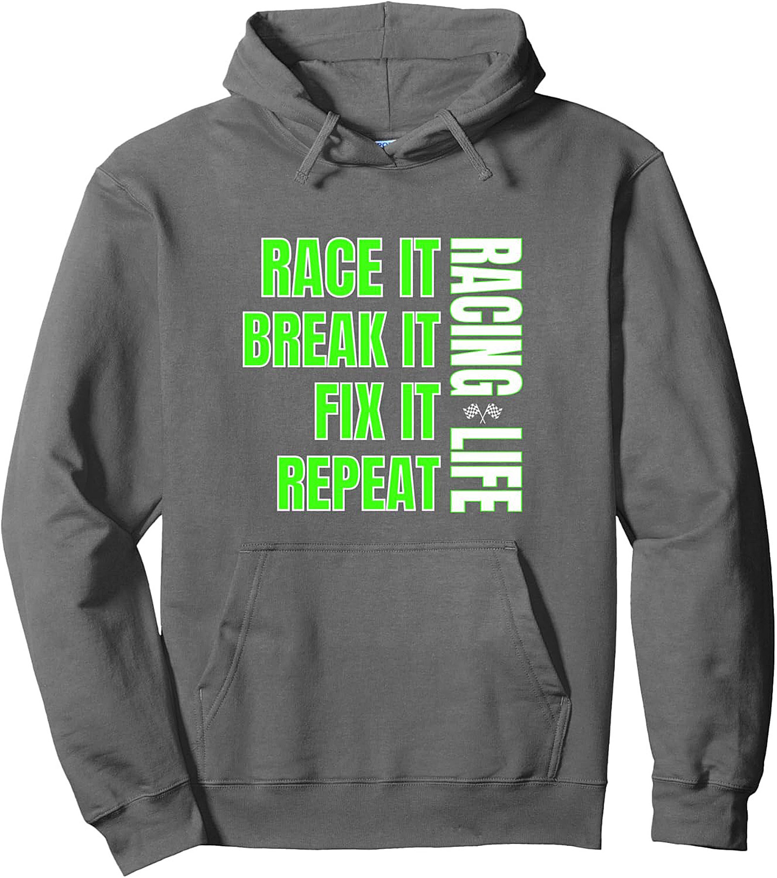 Racing Life Graphic Hoodie Race It, Fix It Pullover