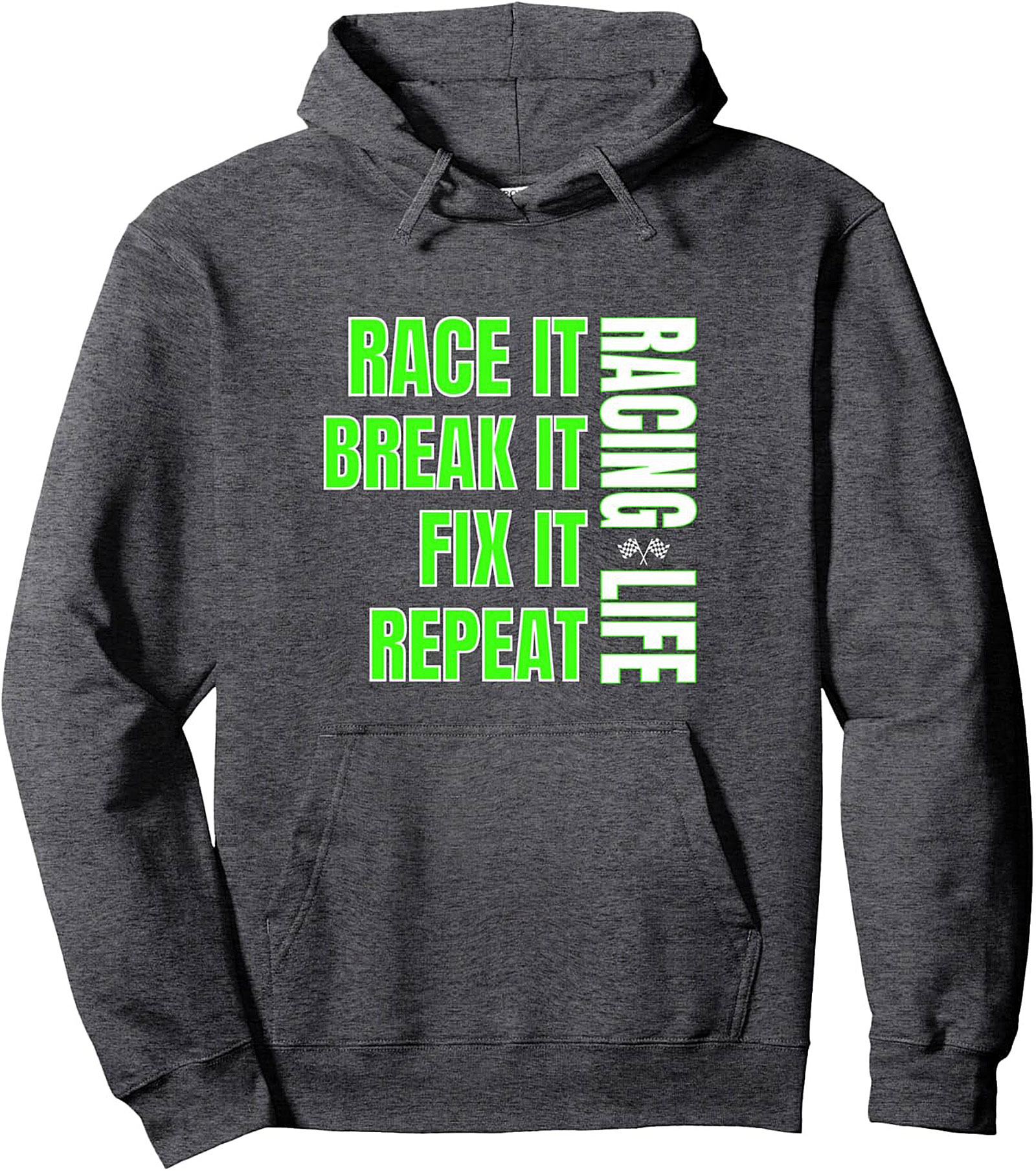 Racing Life Graphic Hoodie Race It, Fix It Pullover