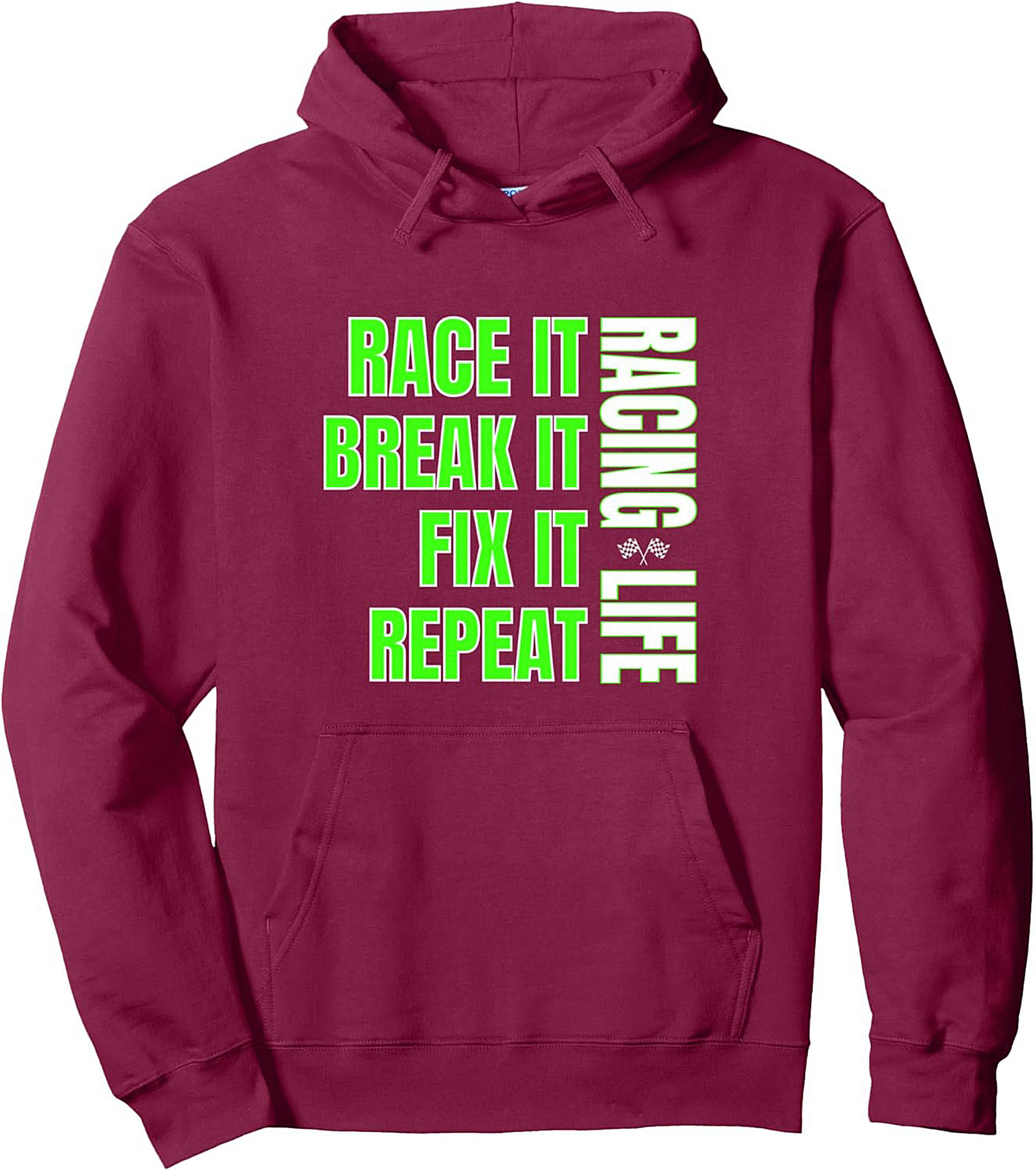 Racing Life Graphic Hoodie Race It, Fix It Pullover