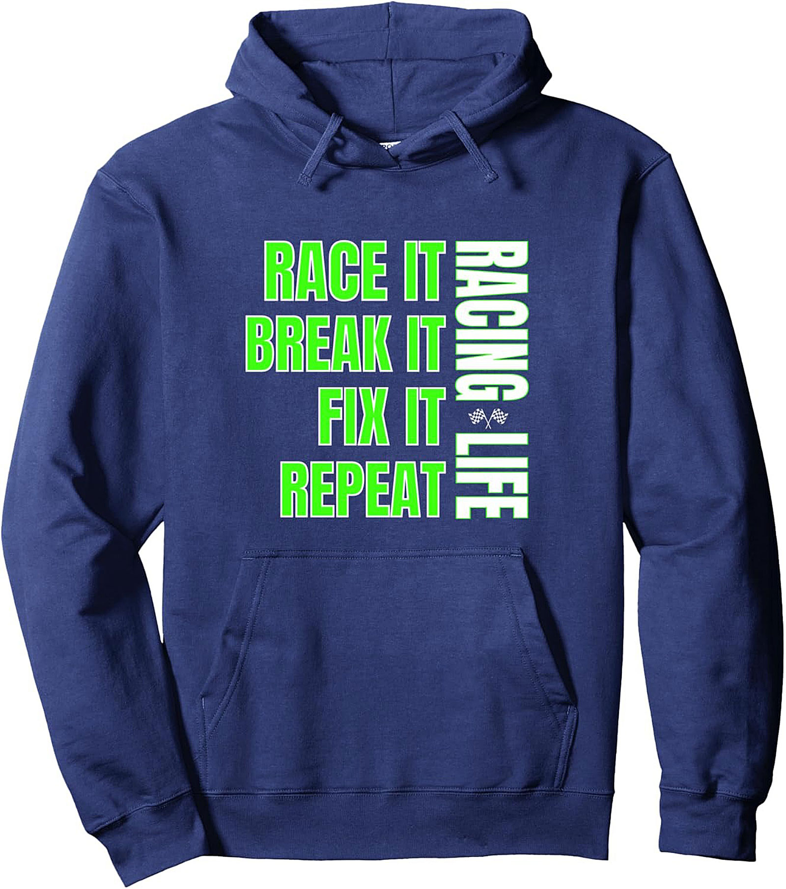 Racing Life Graphic Hoodie Race It, Fix It Pullover
