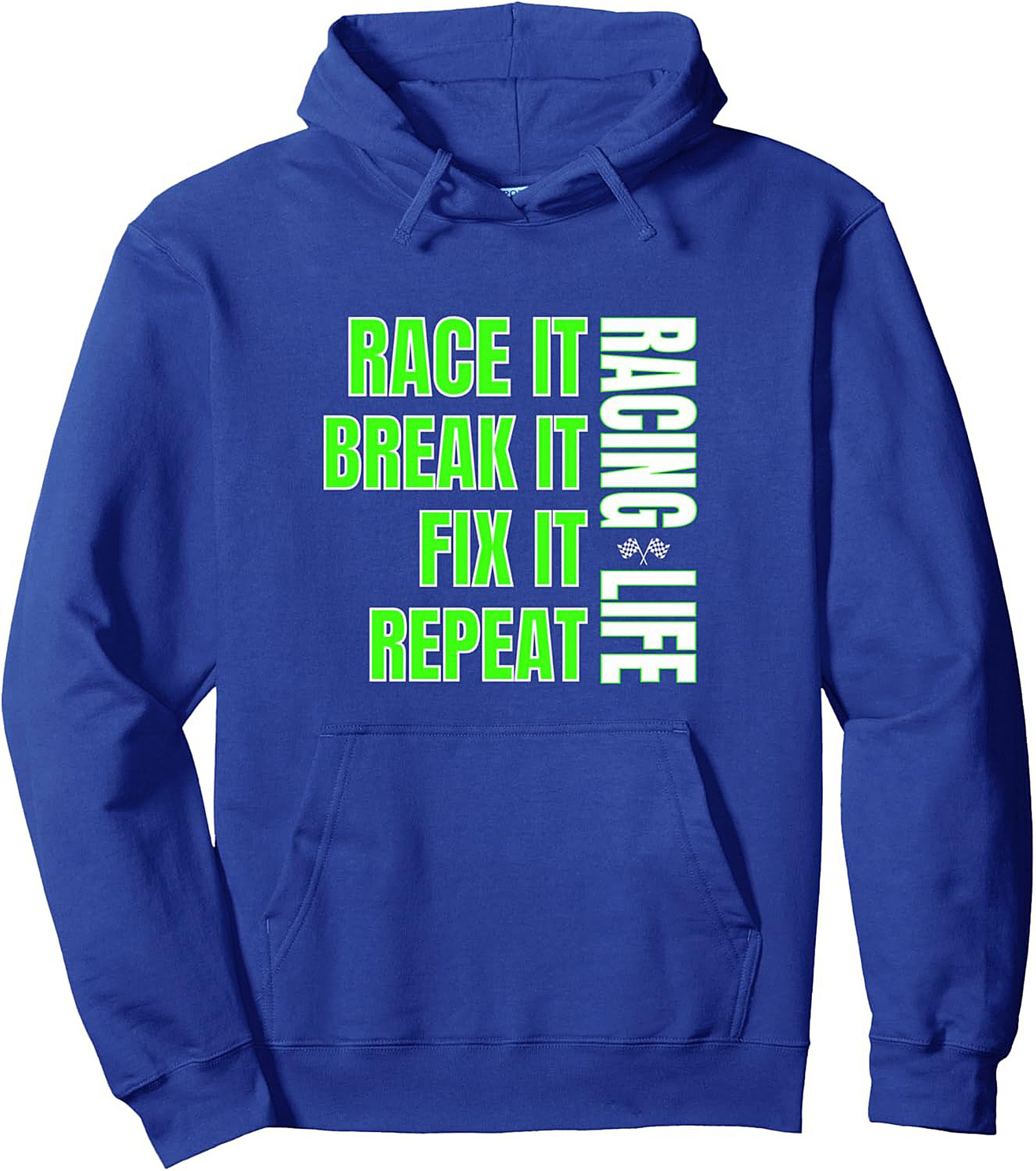 Racing Life Graphic Hoodie Race It, Fix It Pullover