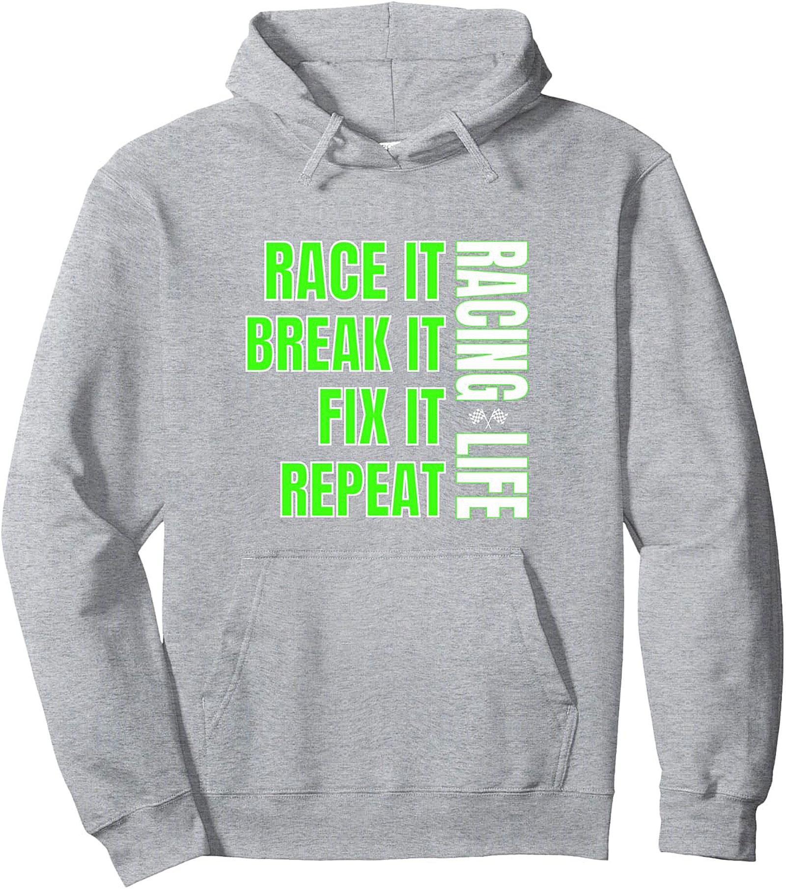 Racing Life Graphic Hoodie Race It, Fix It Pullover