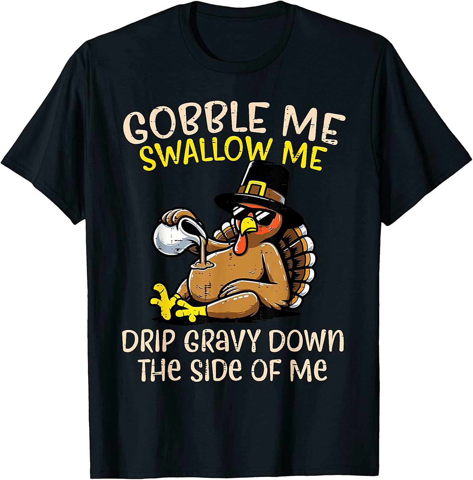 Funny Thanksgiving T-Shirt | Gobble Me Gravy Tee