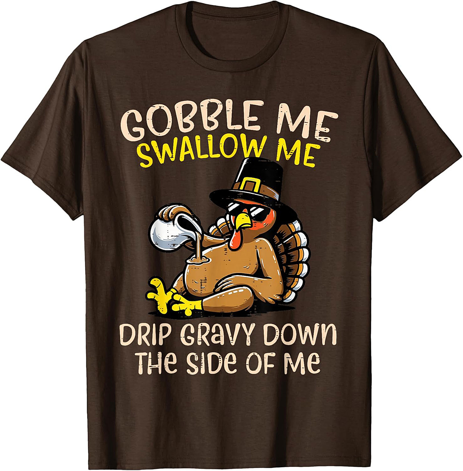 Funny Thanksgiving T-Shirt | Gobble Me Gravy Tee