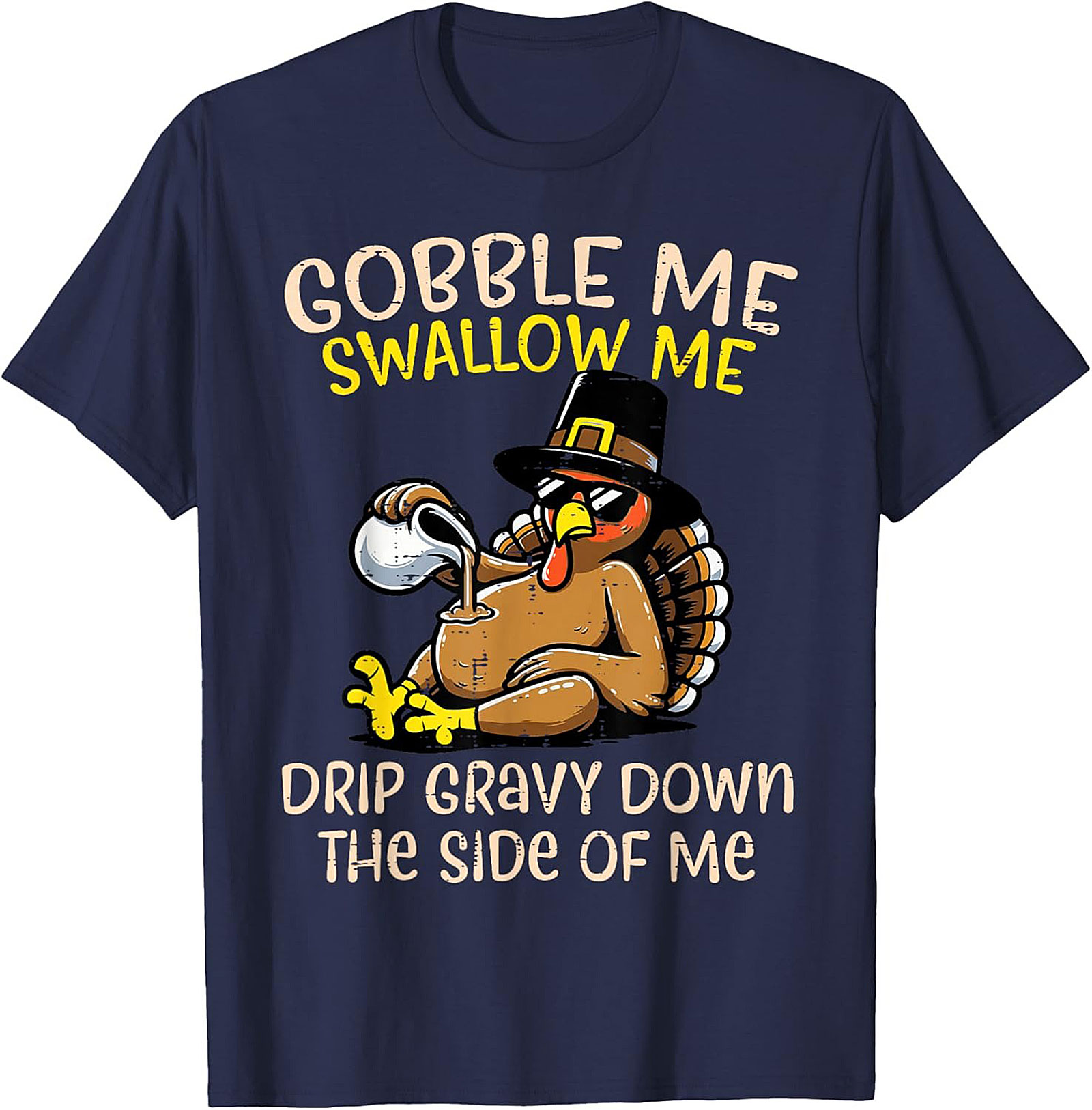 Funny Thanksgiving T-Shirt | Gobble Me Gravy Tee