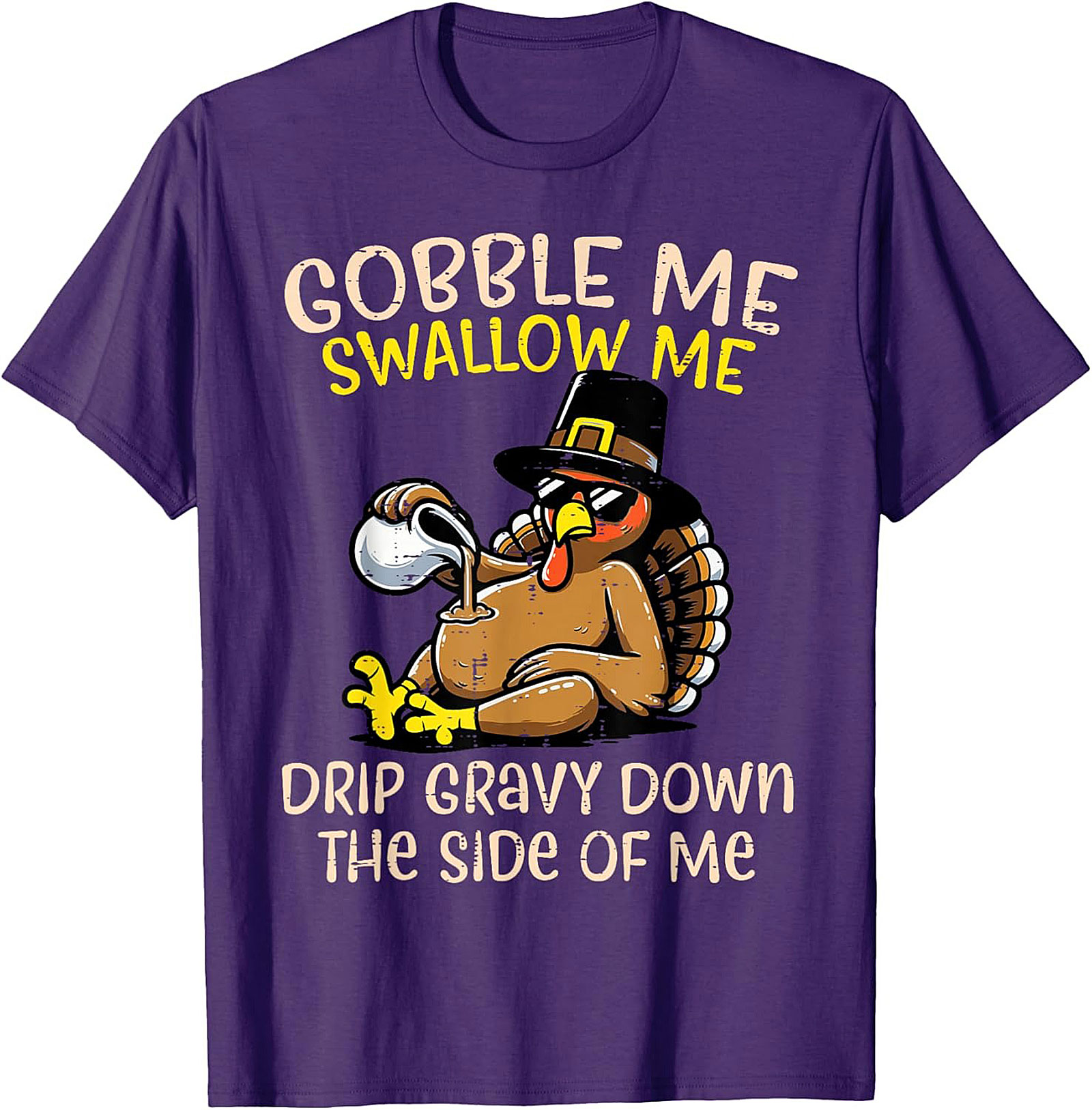 Funny Thanksgiving T-Shirt | Gobble Me Gravy Tee