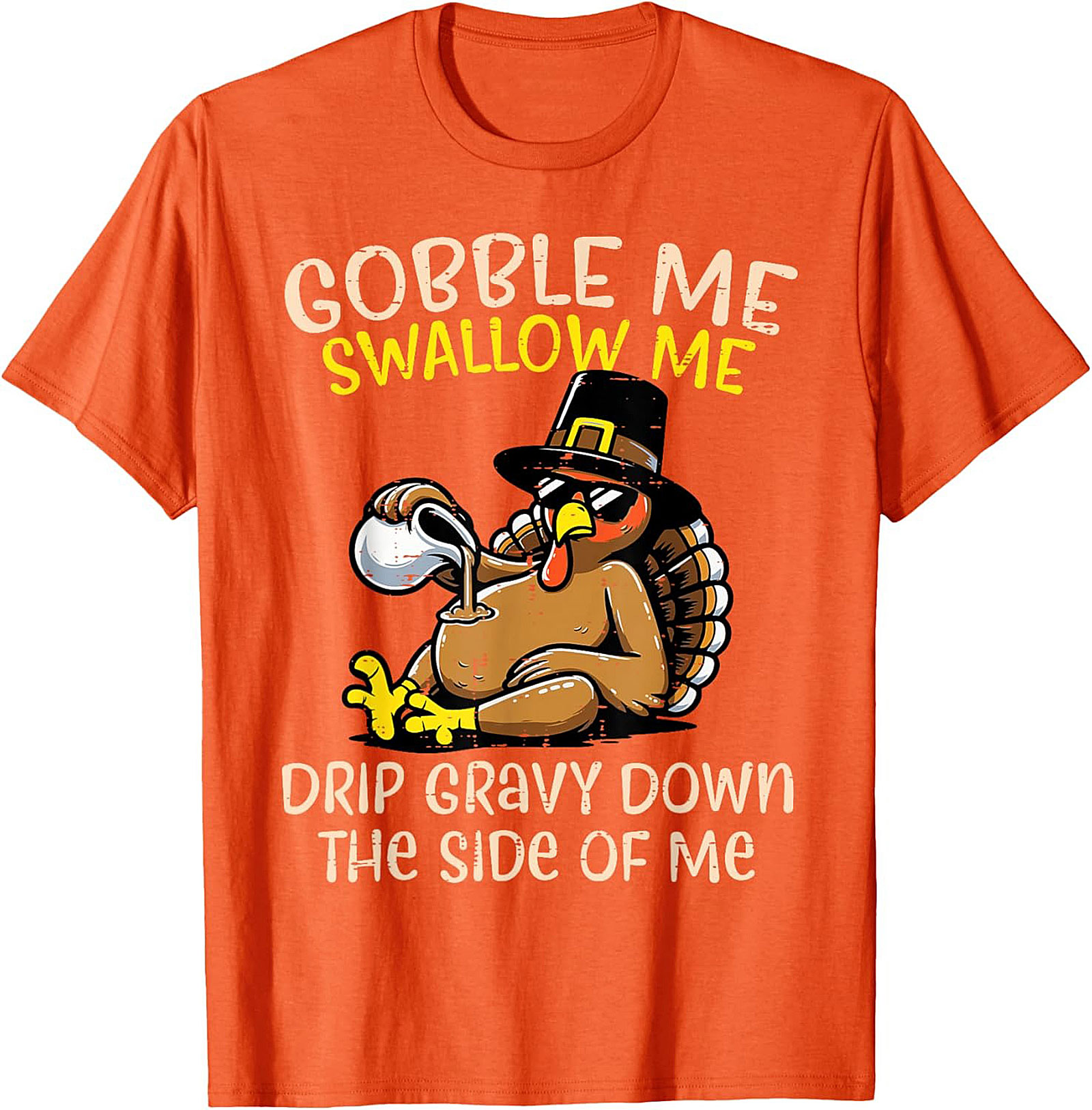 Funny Thanksgiving T-Shirt | Gobble Me Gravy Tee