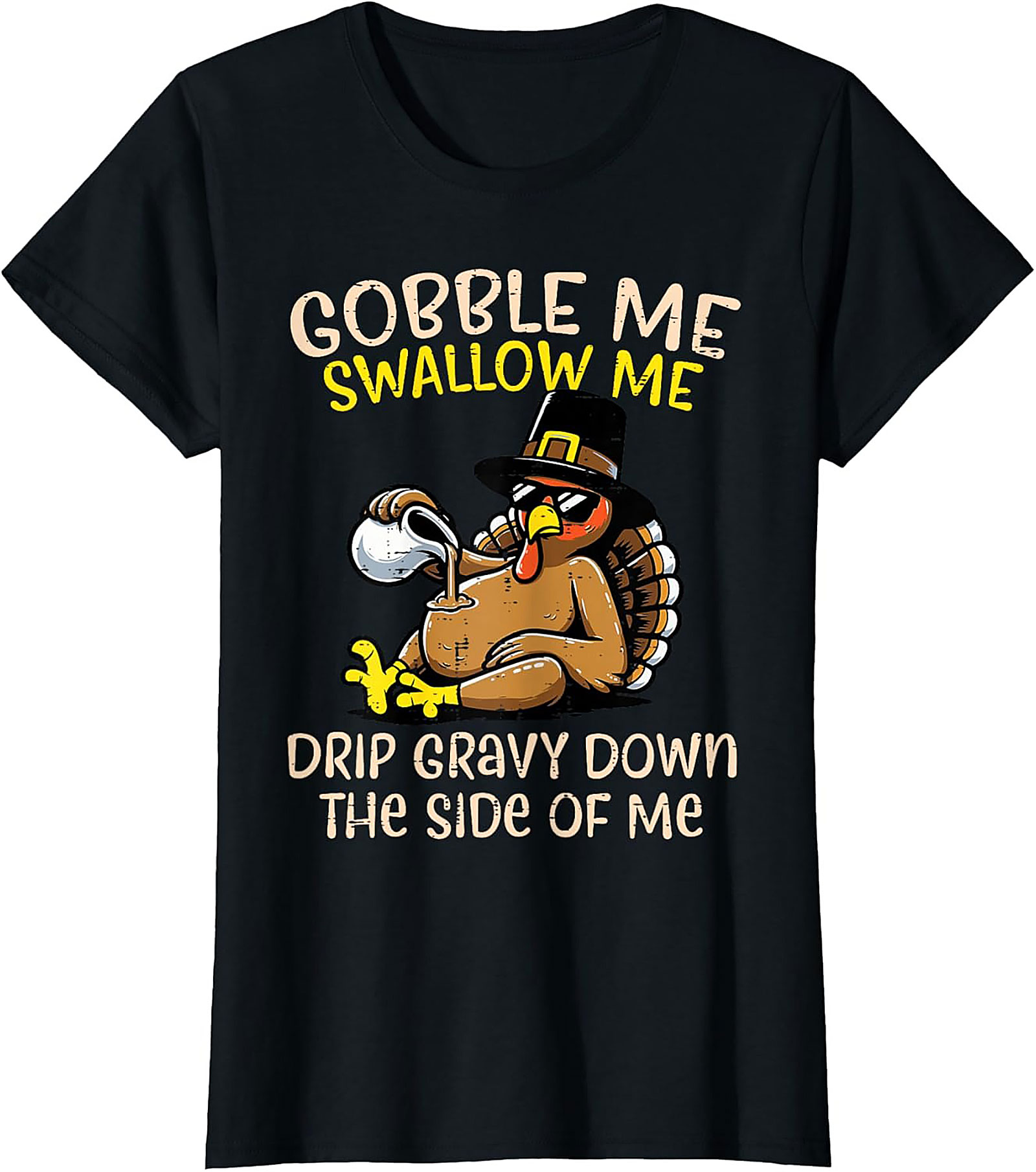 Funny Thanksgiving T-Shirt | Gobble Me Gravy Tee
