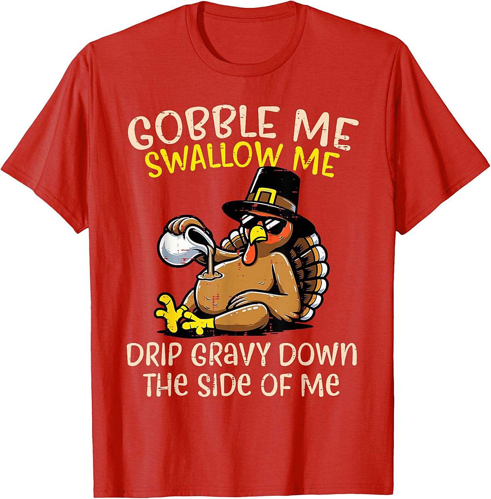 Funny Thanksgiving T-Shirt | Gobble Me Gravy Tee