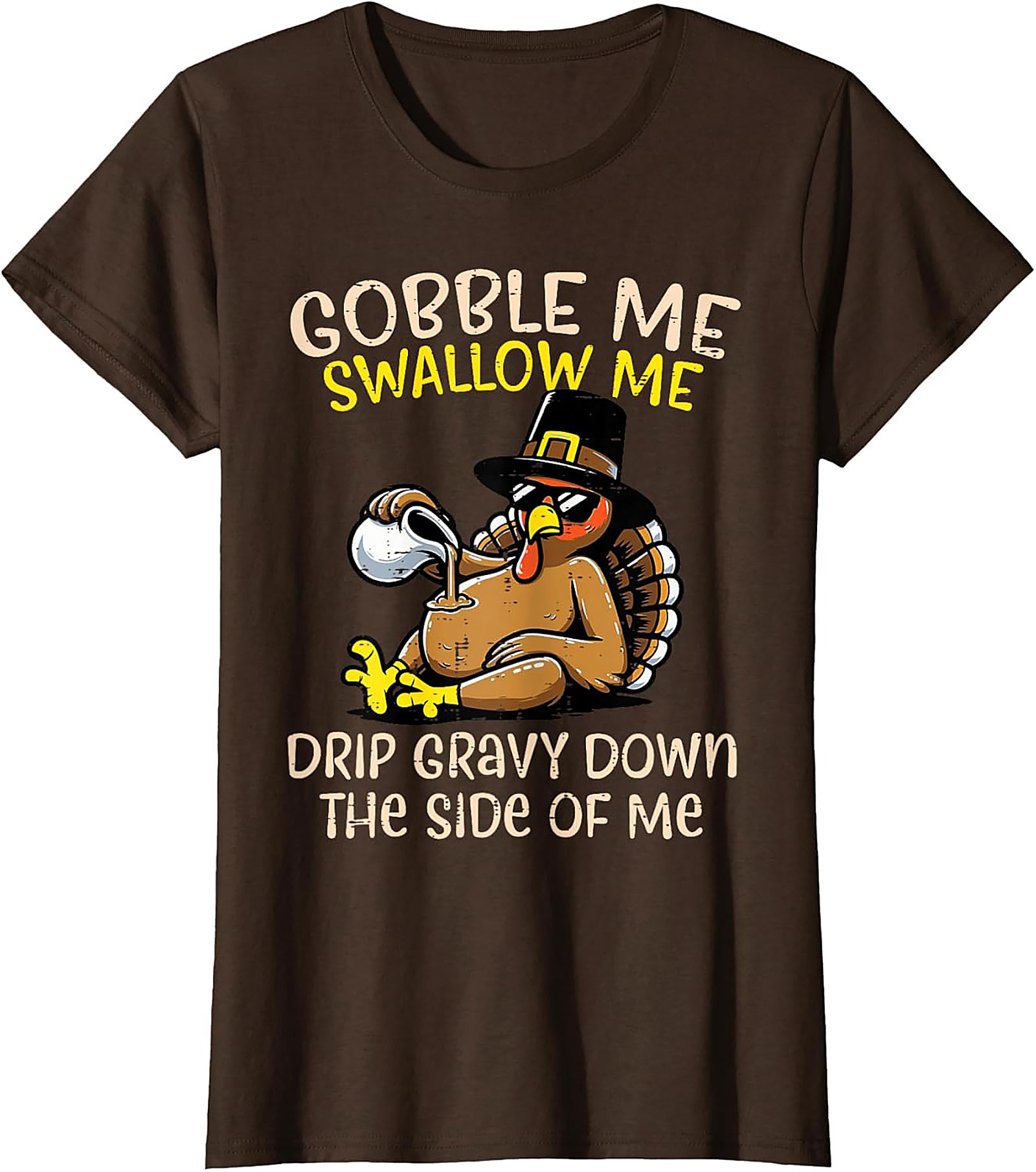 Funny Thanksgiving T-Shirt | Gobble Me Gravy Tee