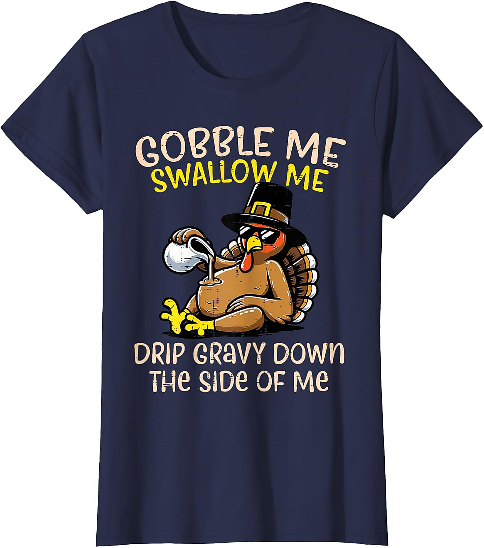 Funny Thanksgiving T-Shirt | Gobble Me Gravy Tee