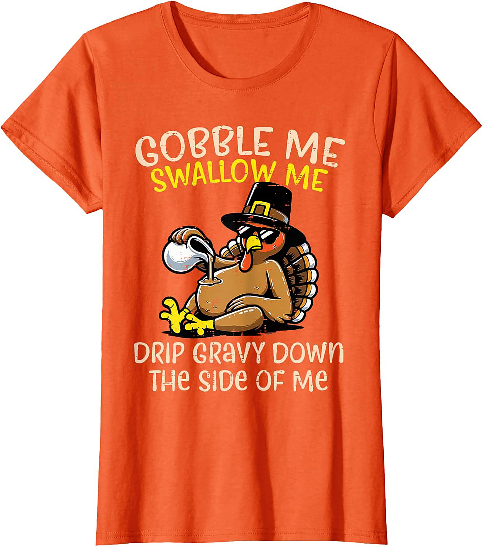 Funny Thanksgiving T-Shirt | Gobble Me Gravy Tee