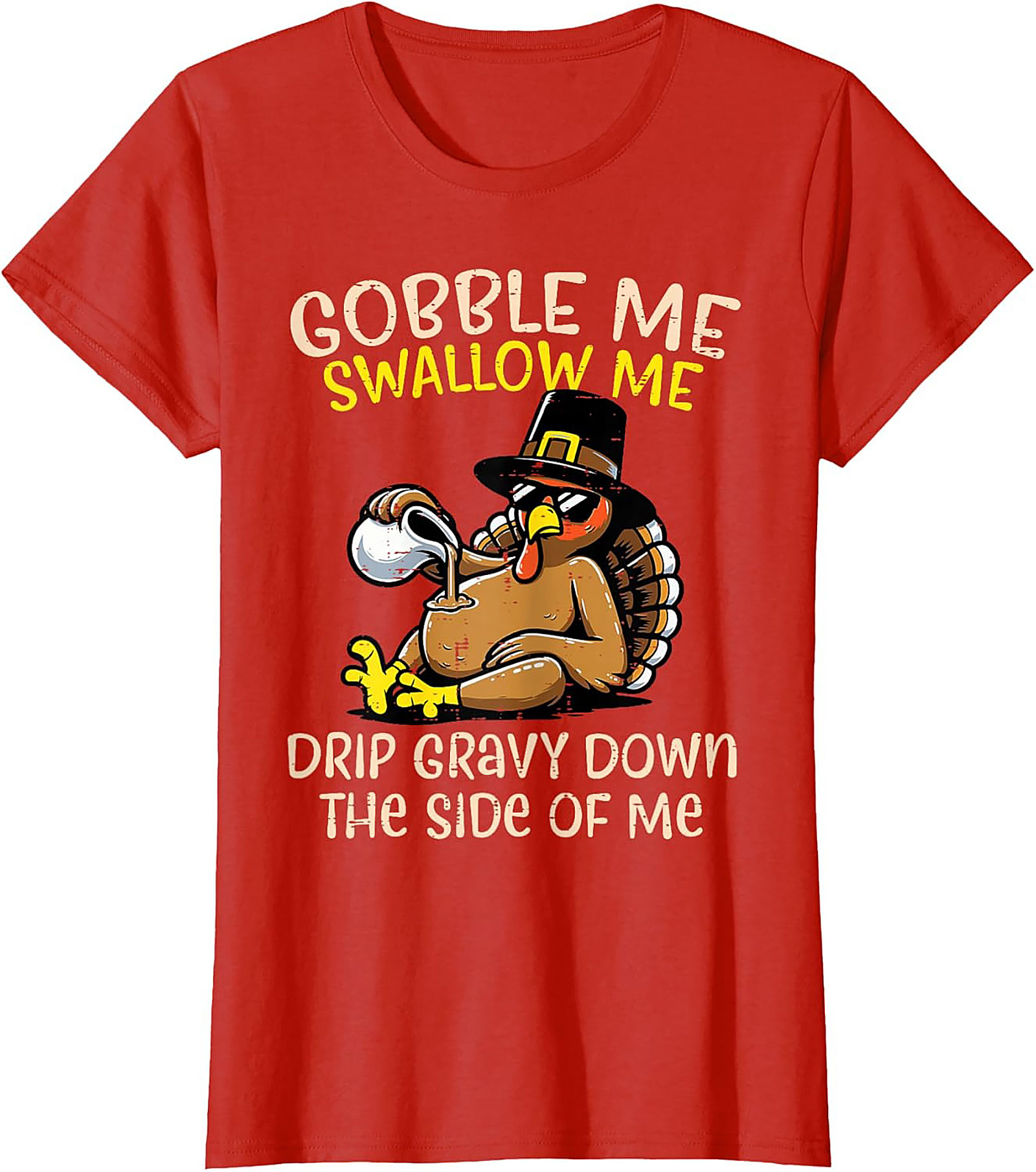 Funny Thanksgiving T-Shirt | Gobble Me Gravy Tee