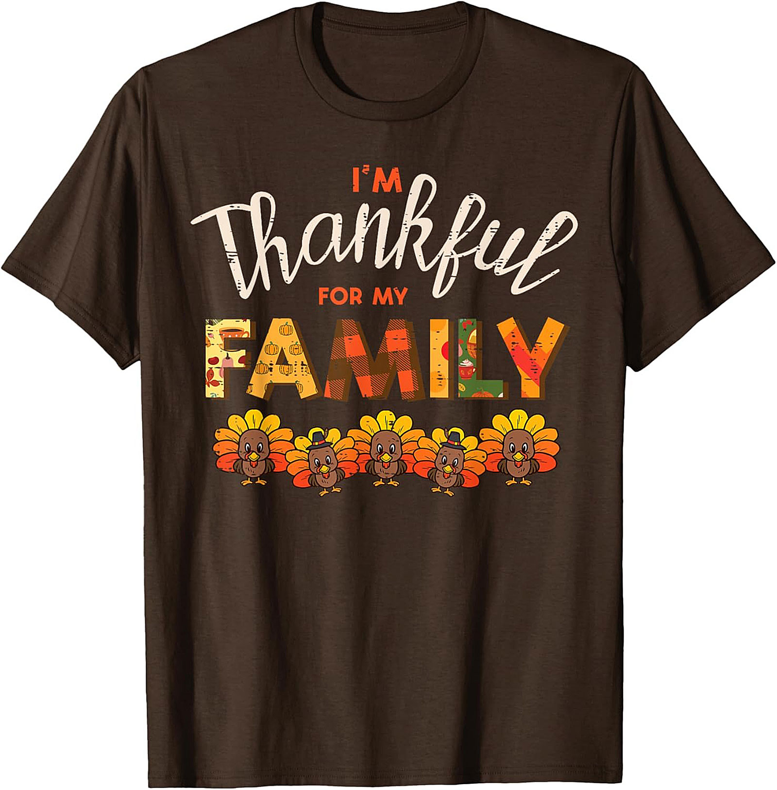 Thankful Family T-shirt | Funny Thanksgiving Graphic Tee