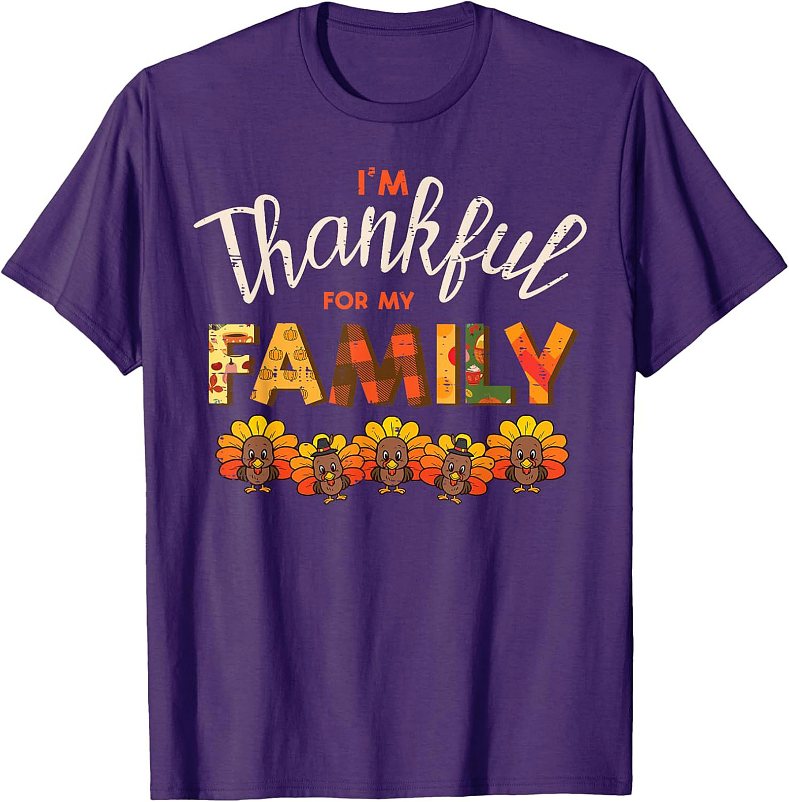 Thankful Family T-shirt | Funny Thanksgiving Graphic Tee