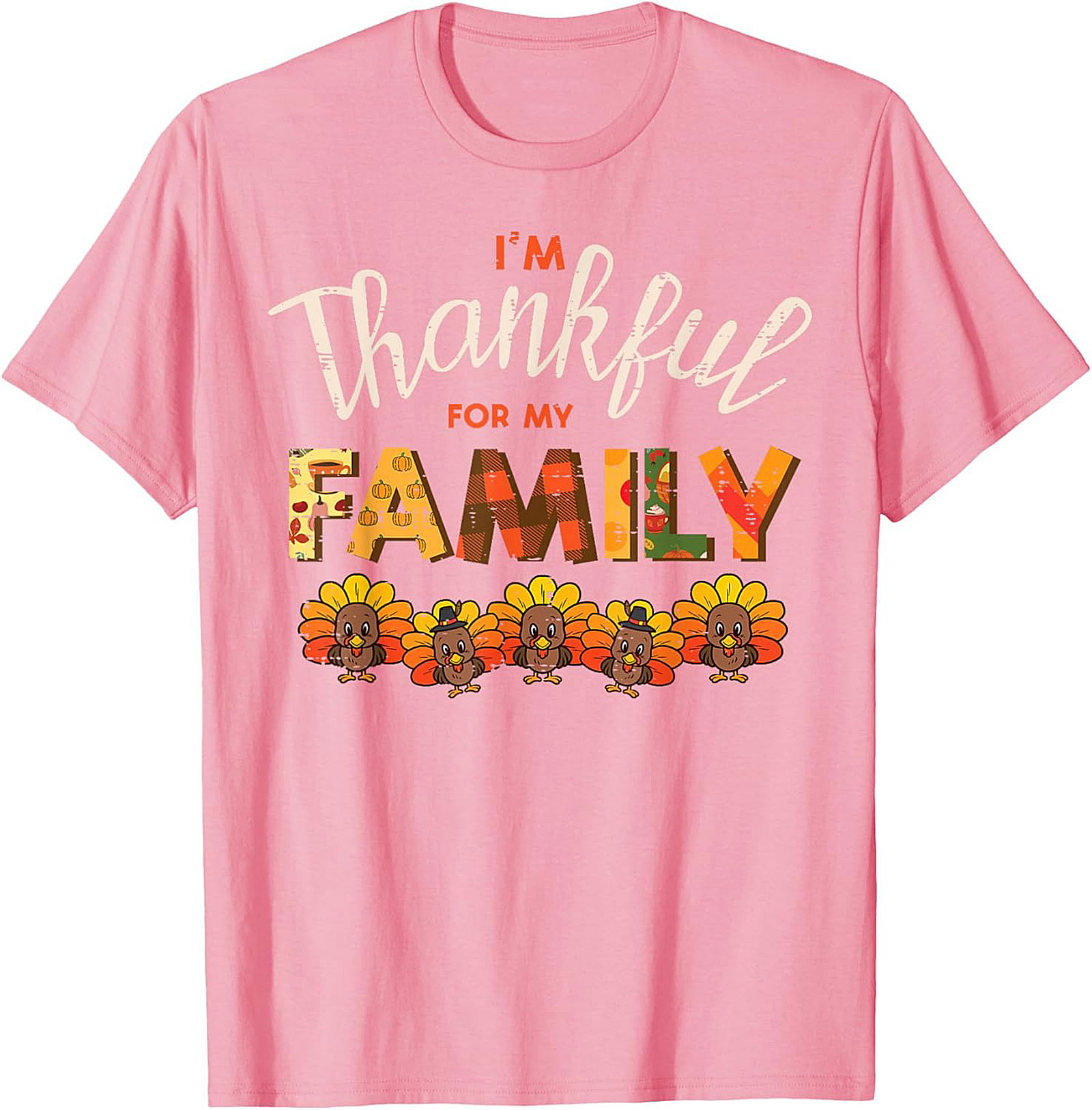 Thankful Family T-shirt | Funny Thanksgiving Graphic Tee