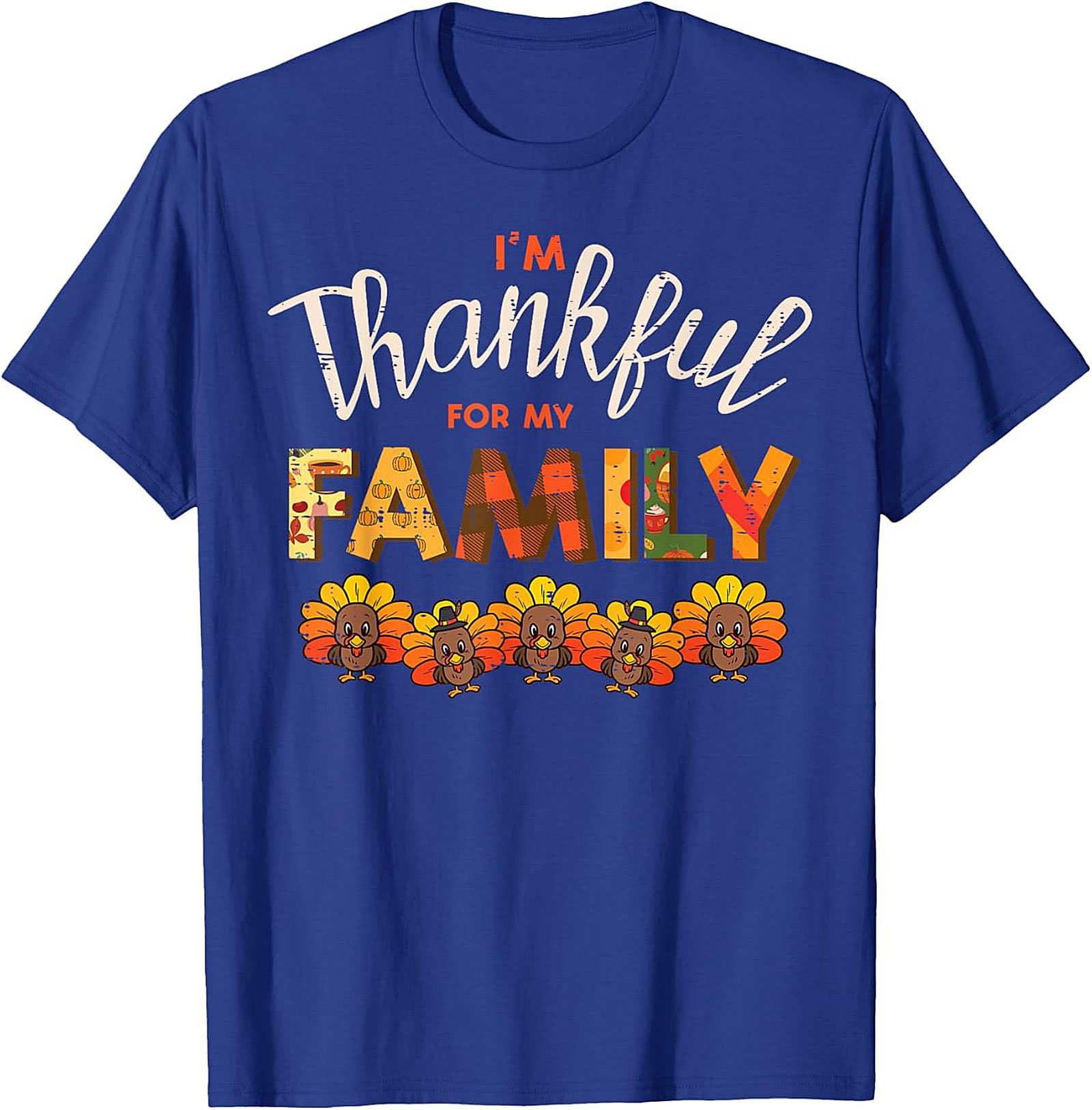 Thankful Family T-shirt | Funny Thanksgiving Graphic Tee