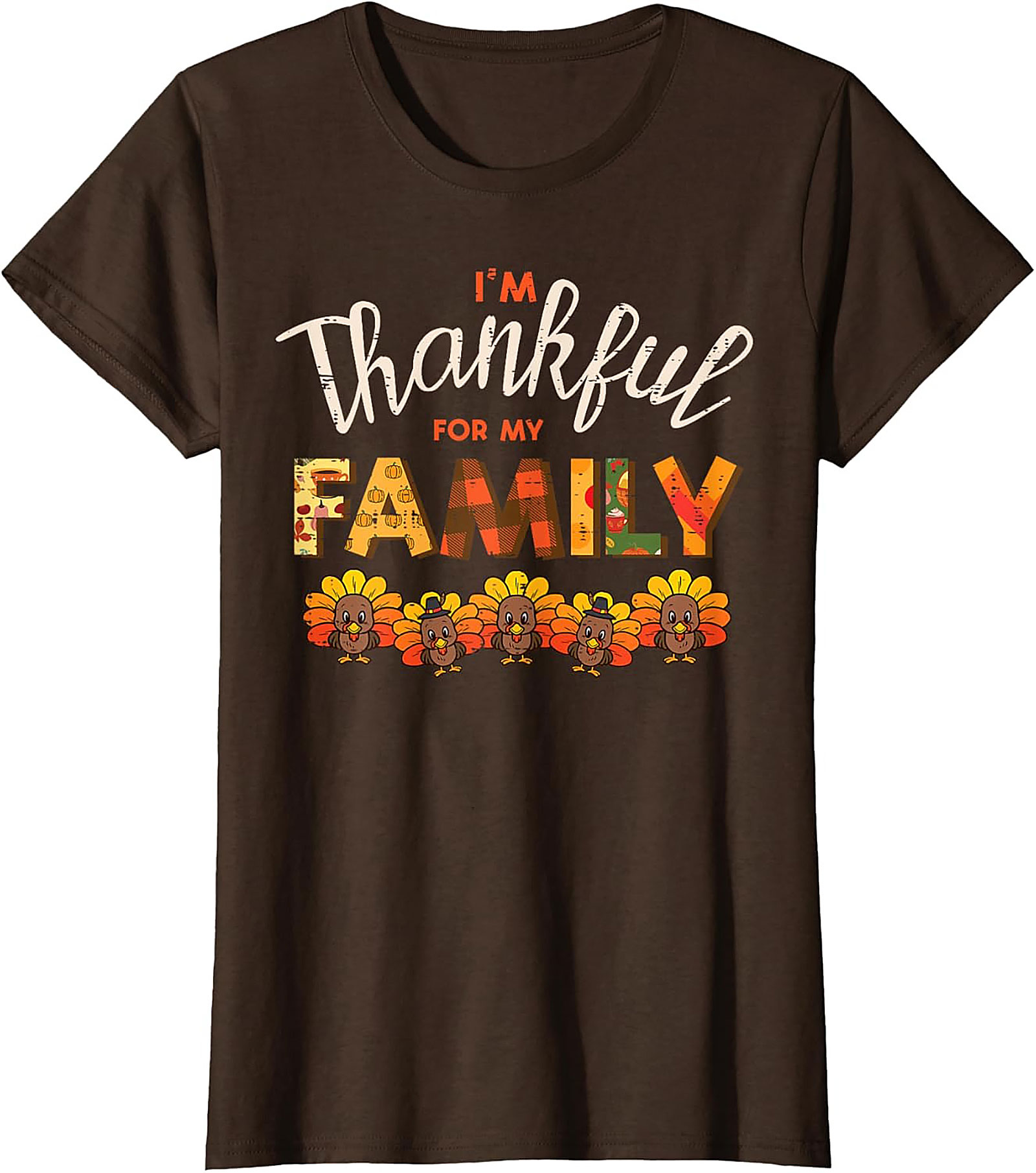 Thankful Family T-shirt | Funny Thanksgiving Graphic Tee