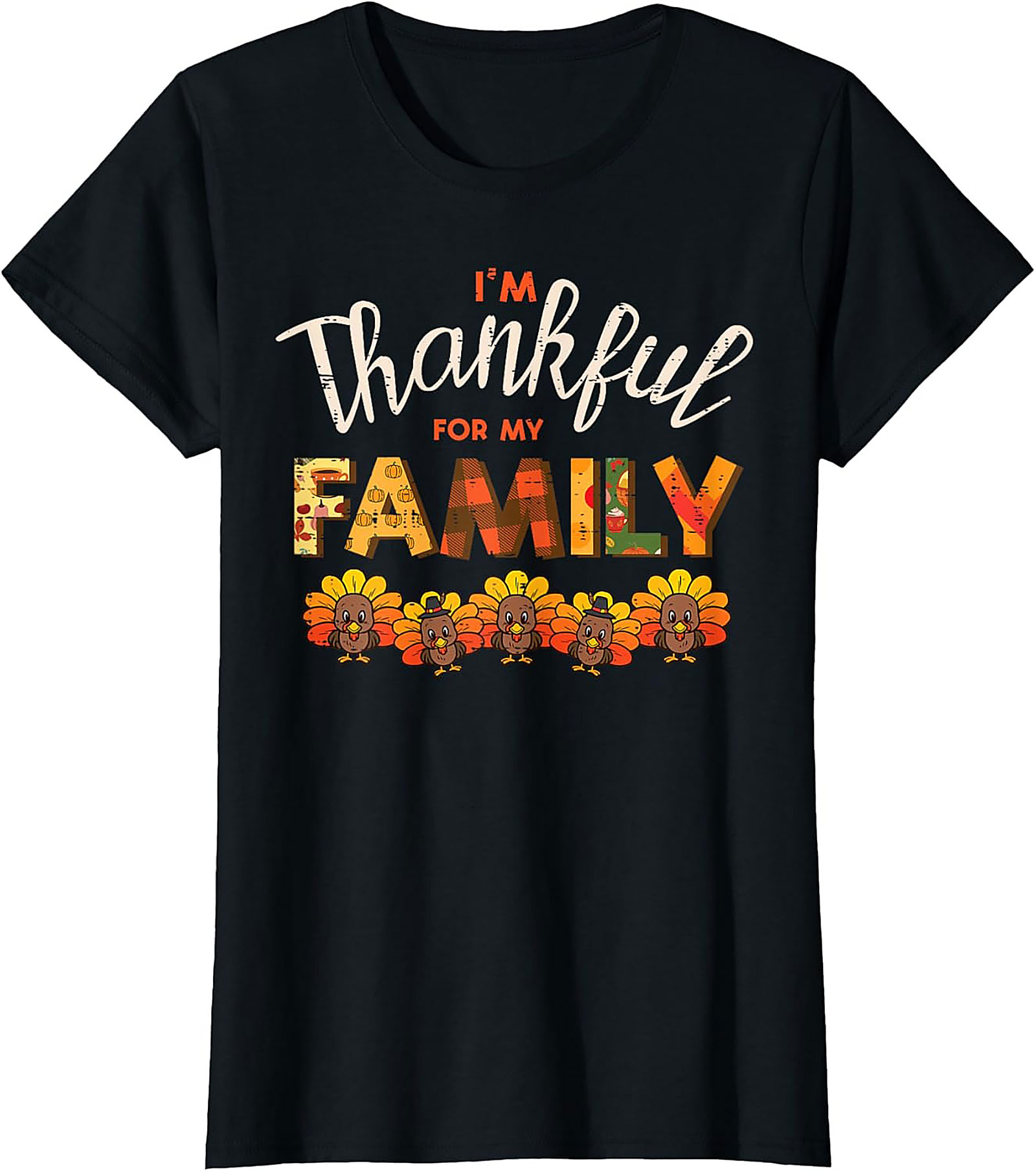 Thankful Family T-shirt | Funny Thanksgiving Graphic Tee