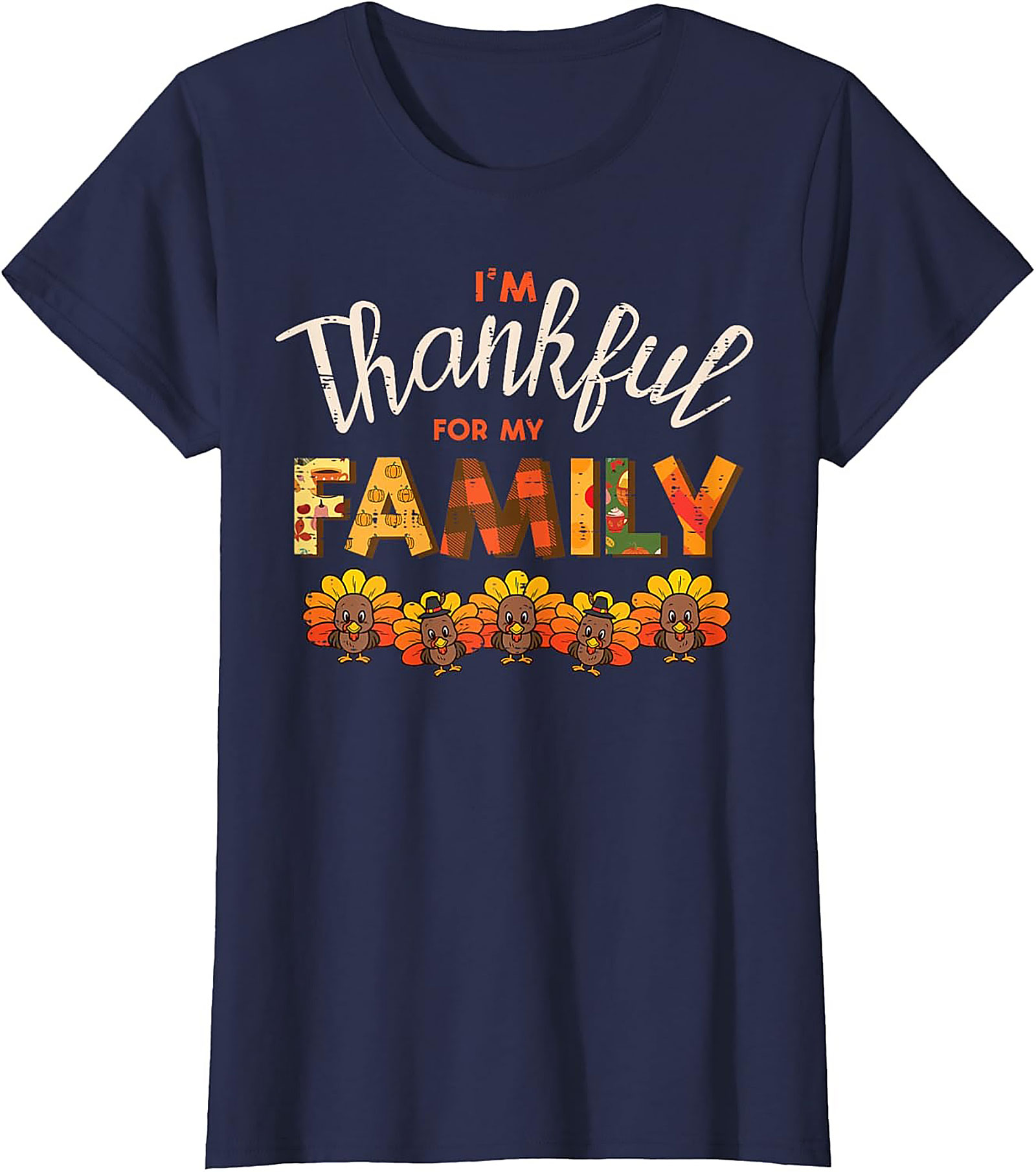 Thankful Family T-shirt | Funny Thanksgiving Graphic Tee