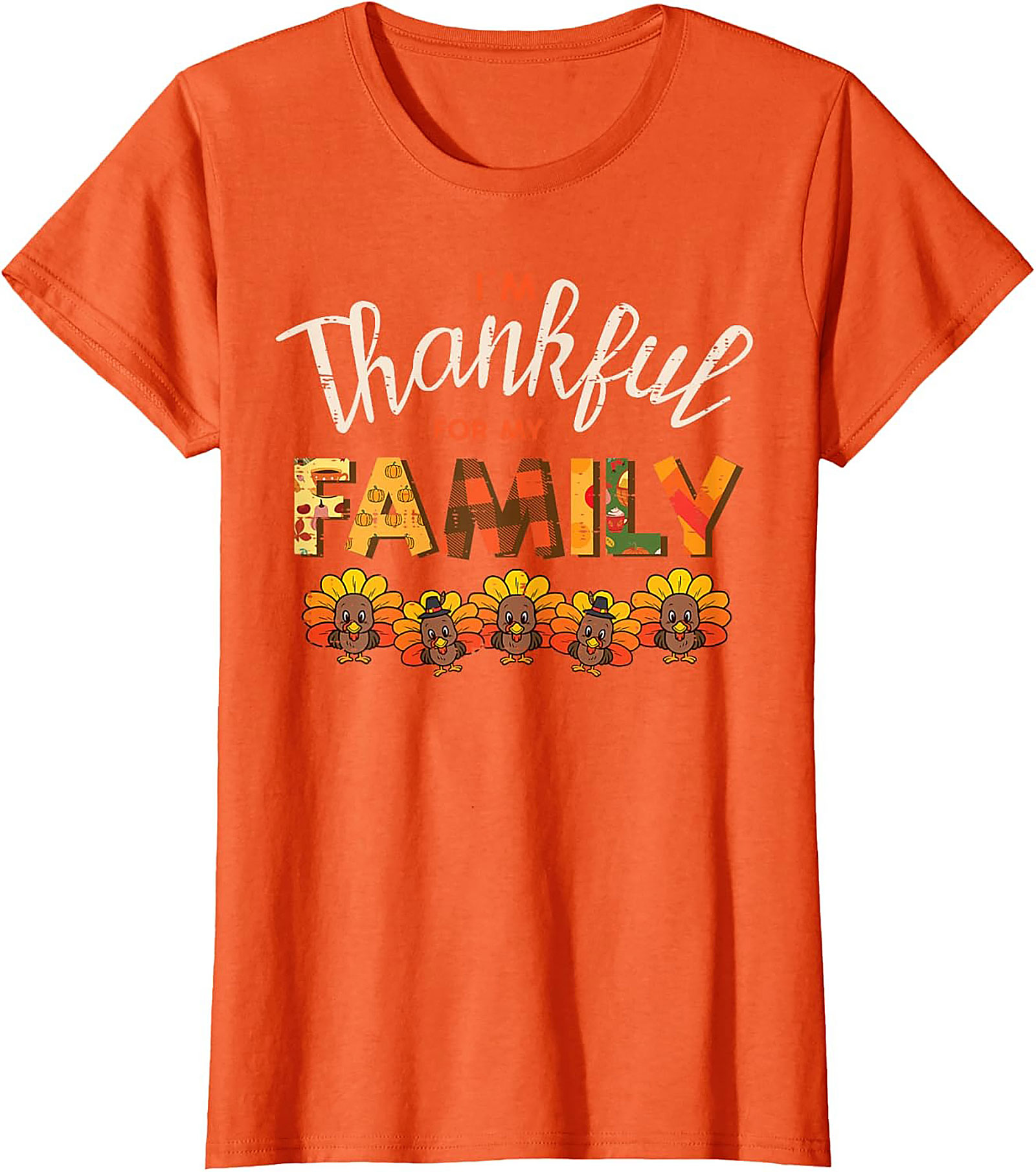 Thankful Family T-shirt | Funny Thanksgiving Graphic Tee