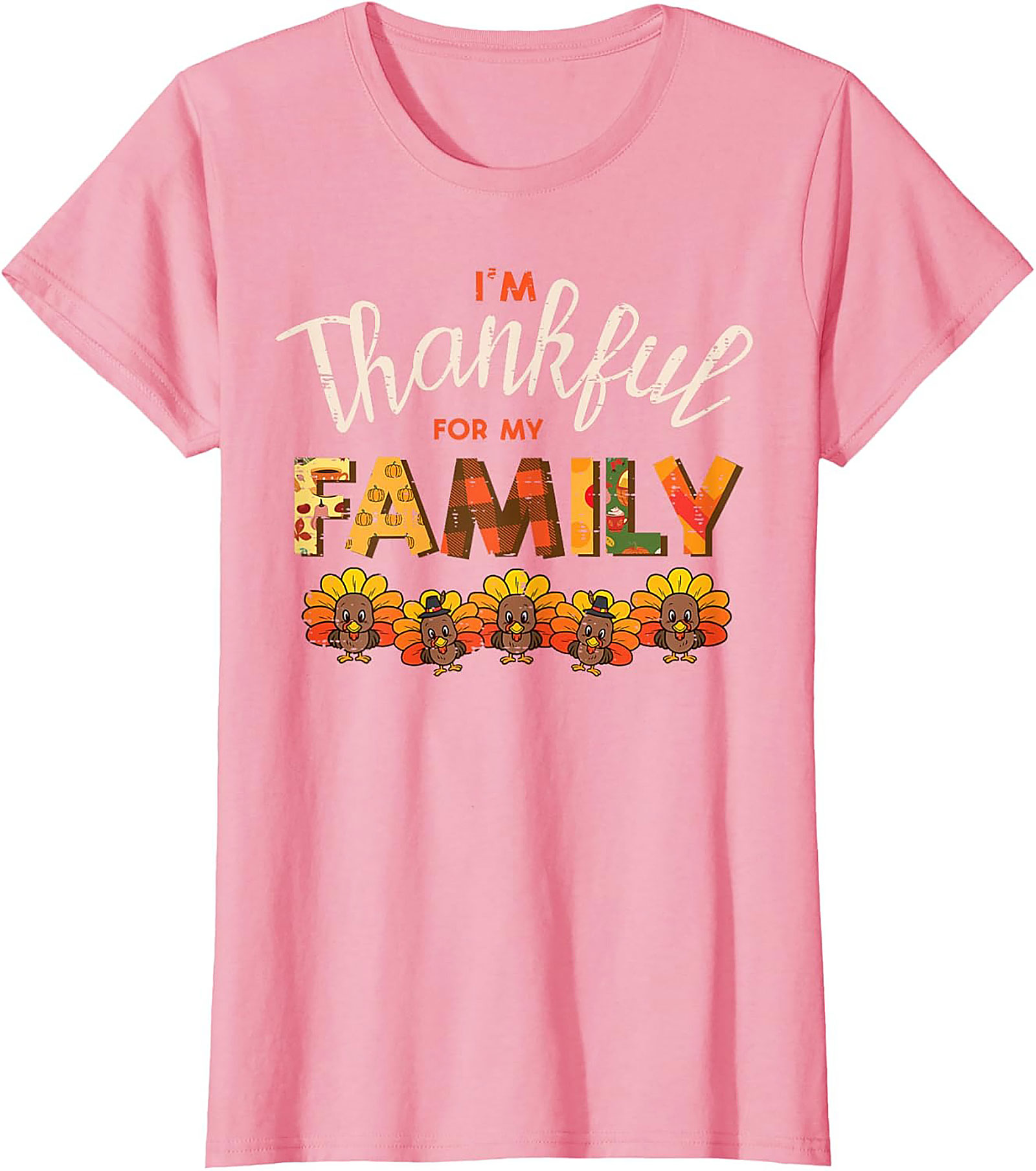 Thankful Family T-shirt | Funny Thanksgiving Graphic Tee