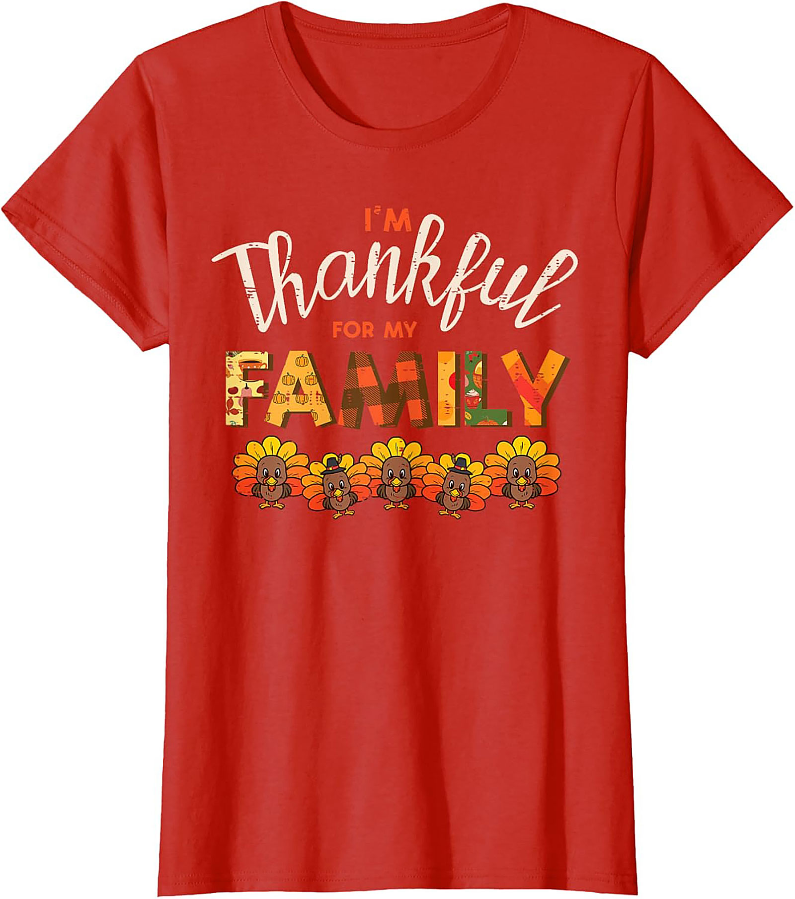 Thankful Family T-shirt | Funny Thanksgiving Graphic Tee
