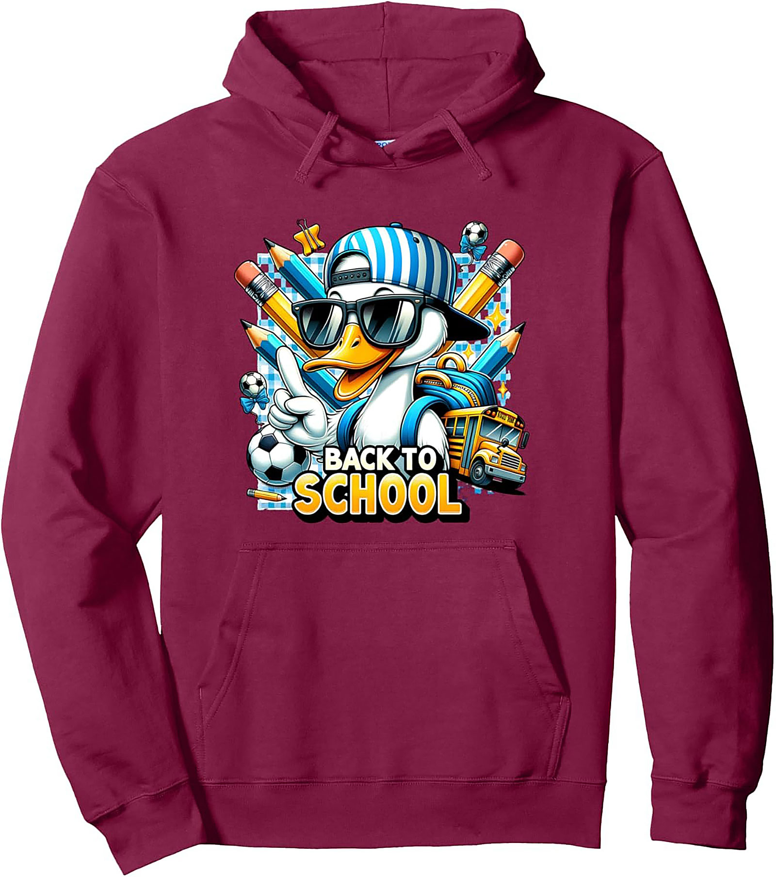Cool Duck Back to School Graphic Hoodie - Ultimate Student Pullover