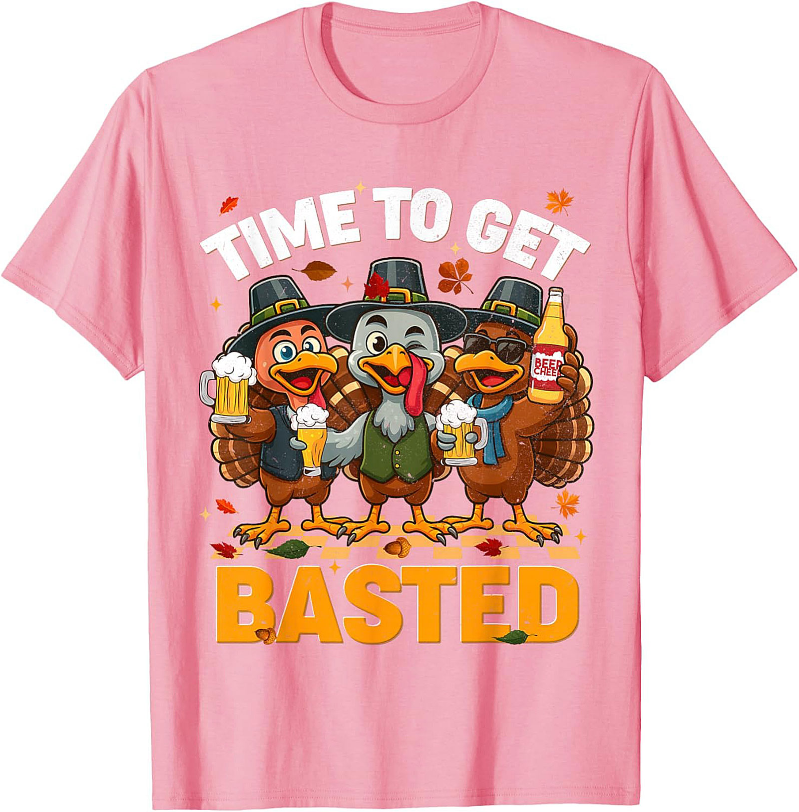 Funny Basted Turkey T-Shirt | Thanksgiving Graphic Tee