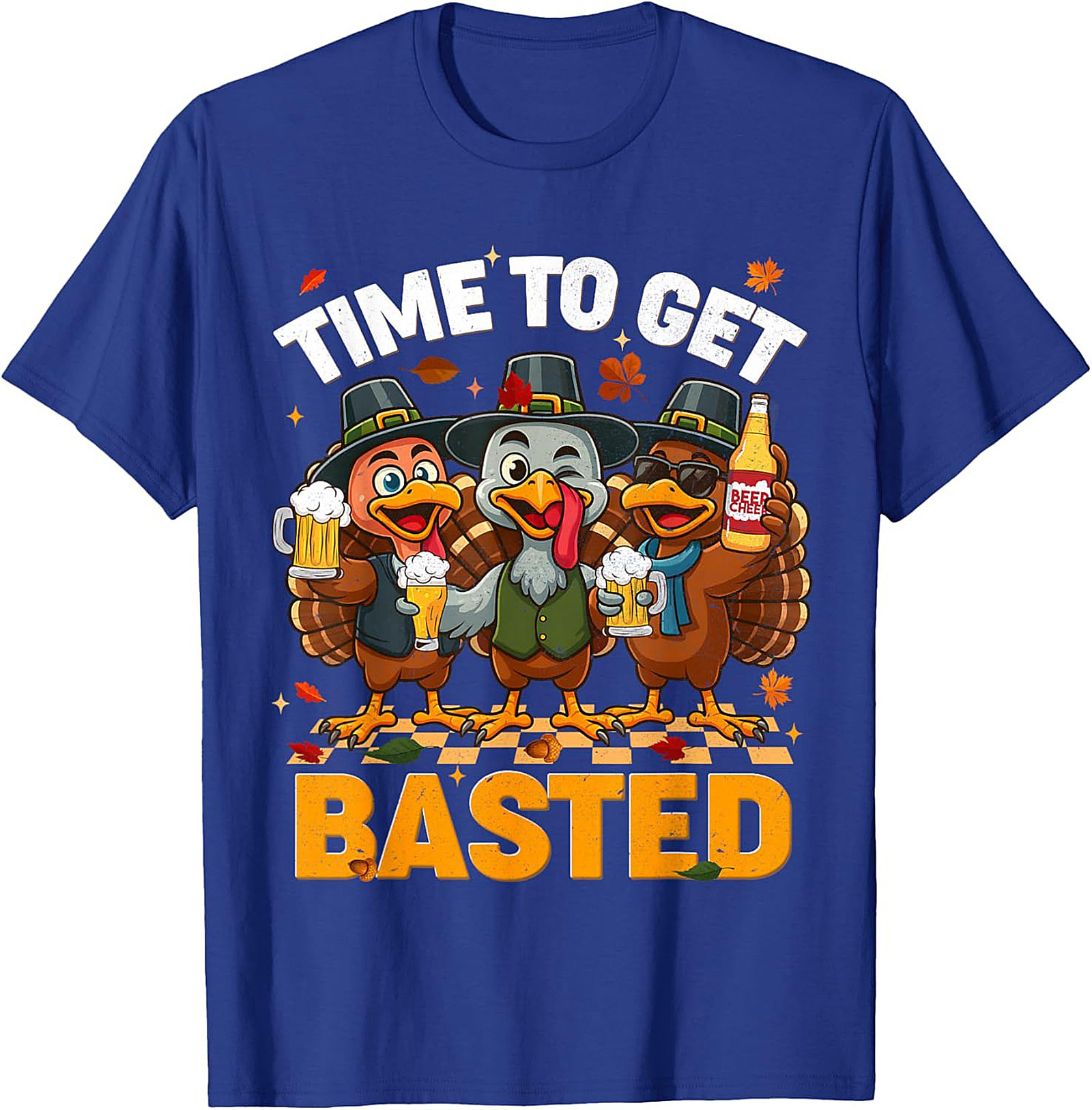 Funny Basted Turkey T-Shirt | Thanksgiving Graphic Tee