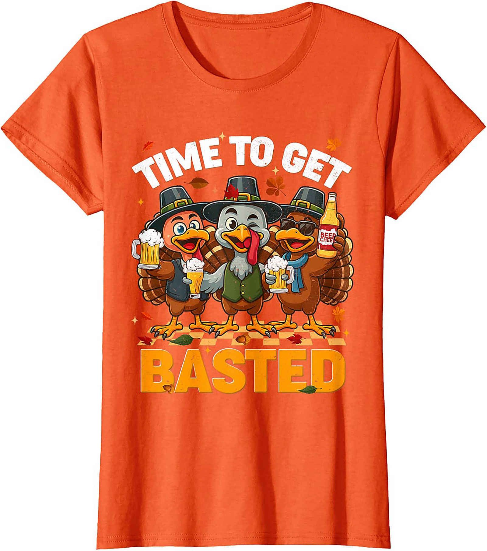Funny Basted Turkey T-Shirt | Thanksgiving Graphic Tee