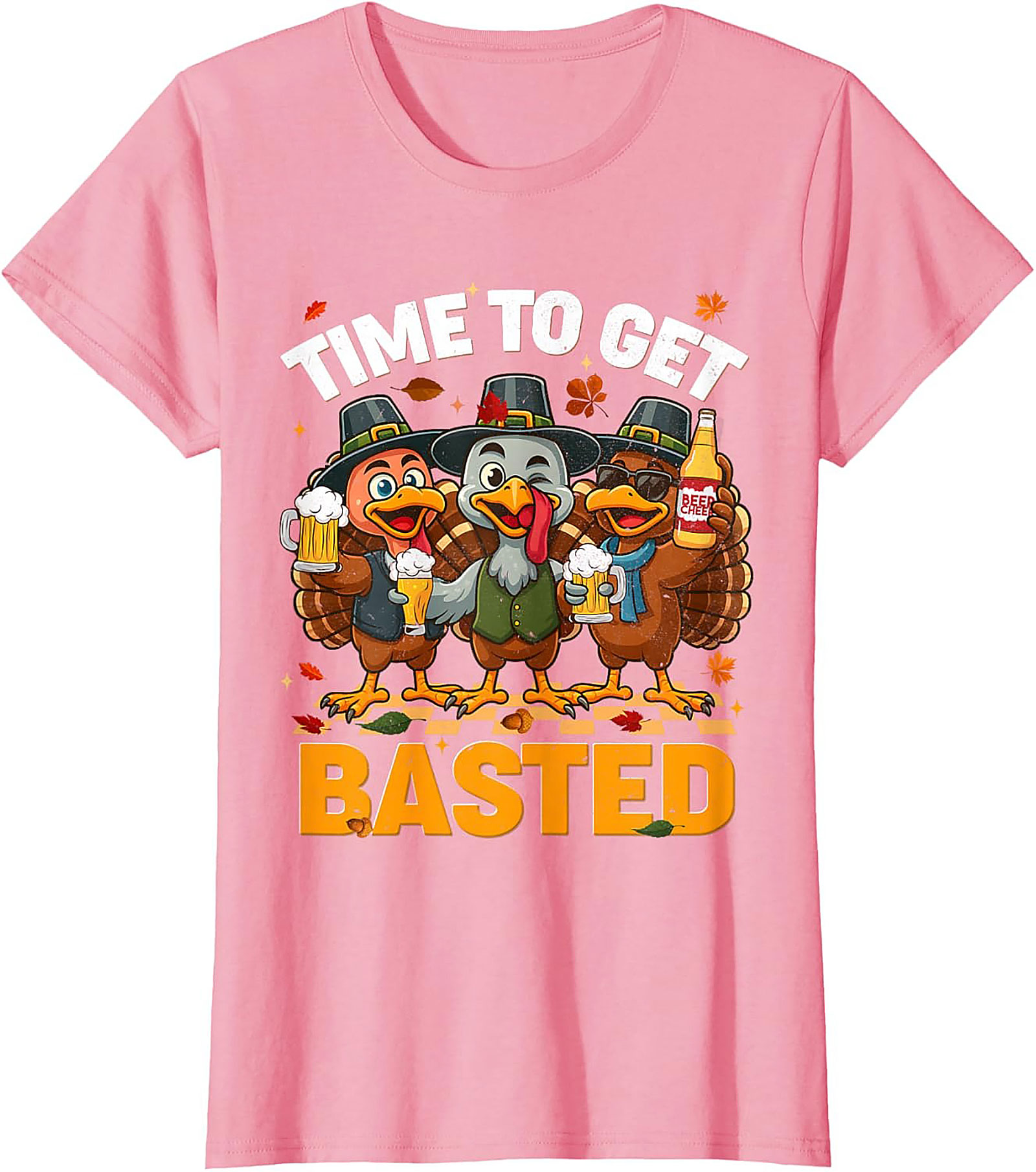 Funny Basted Turkey T-Shirt | Thanksgiving Graphic Tee