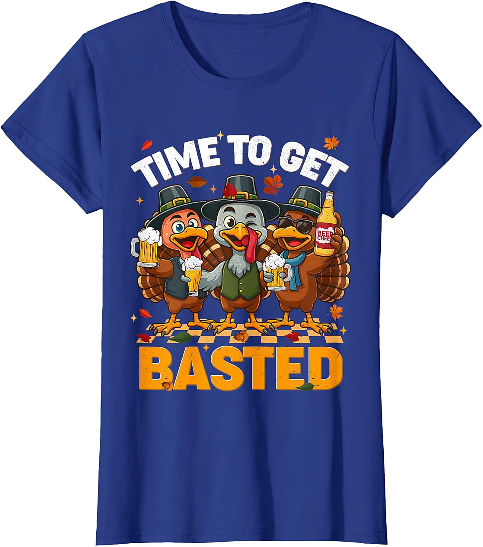 Funny Basted Turkey T-Shirt | Thanksgiving Graphic Tee