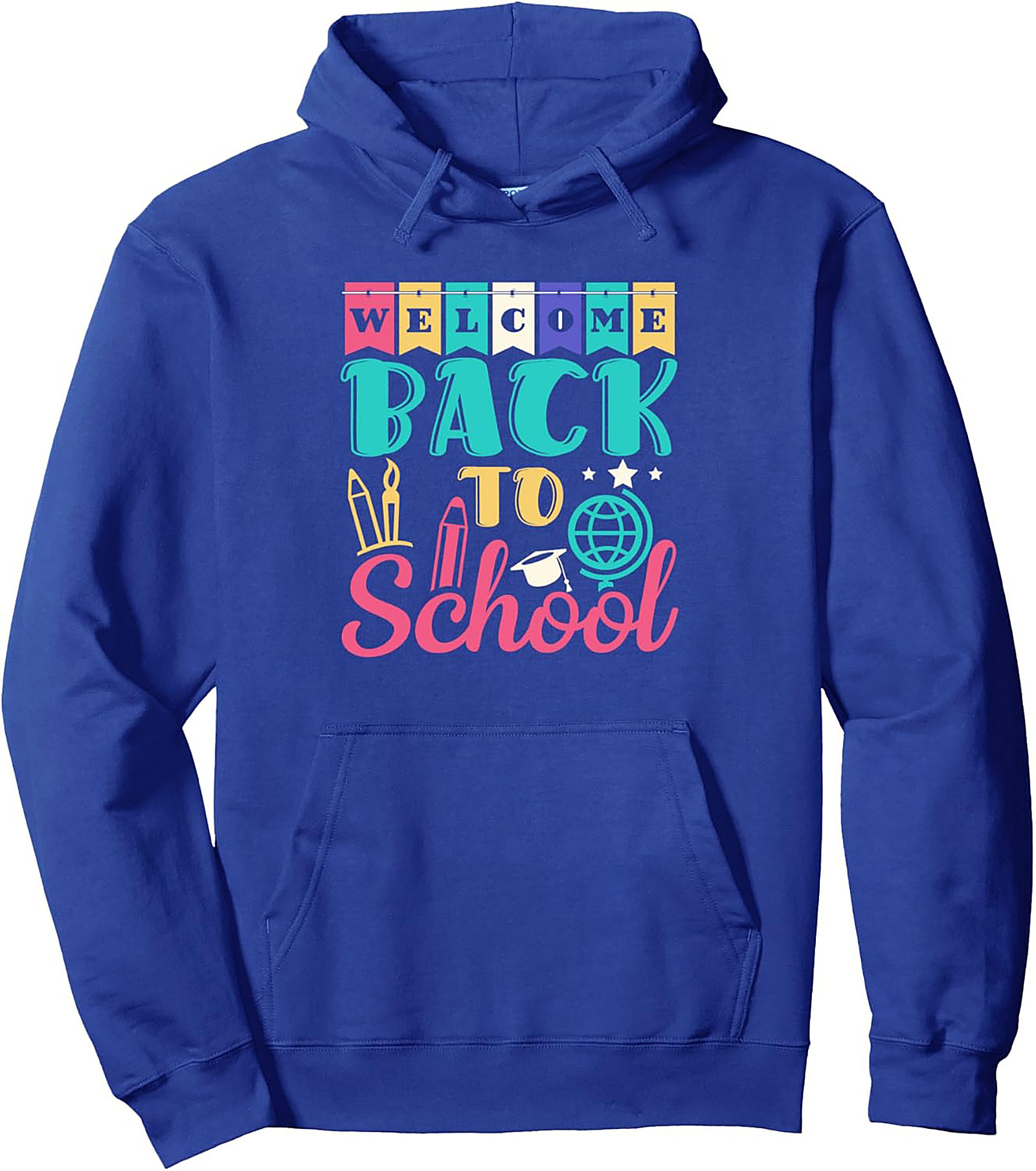 Welcome Back to School Graphic Hoodie | Retro Vibe Pullover