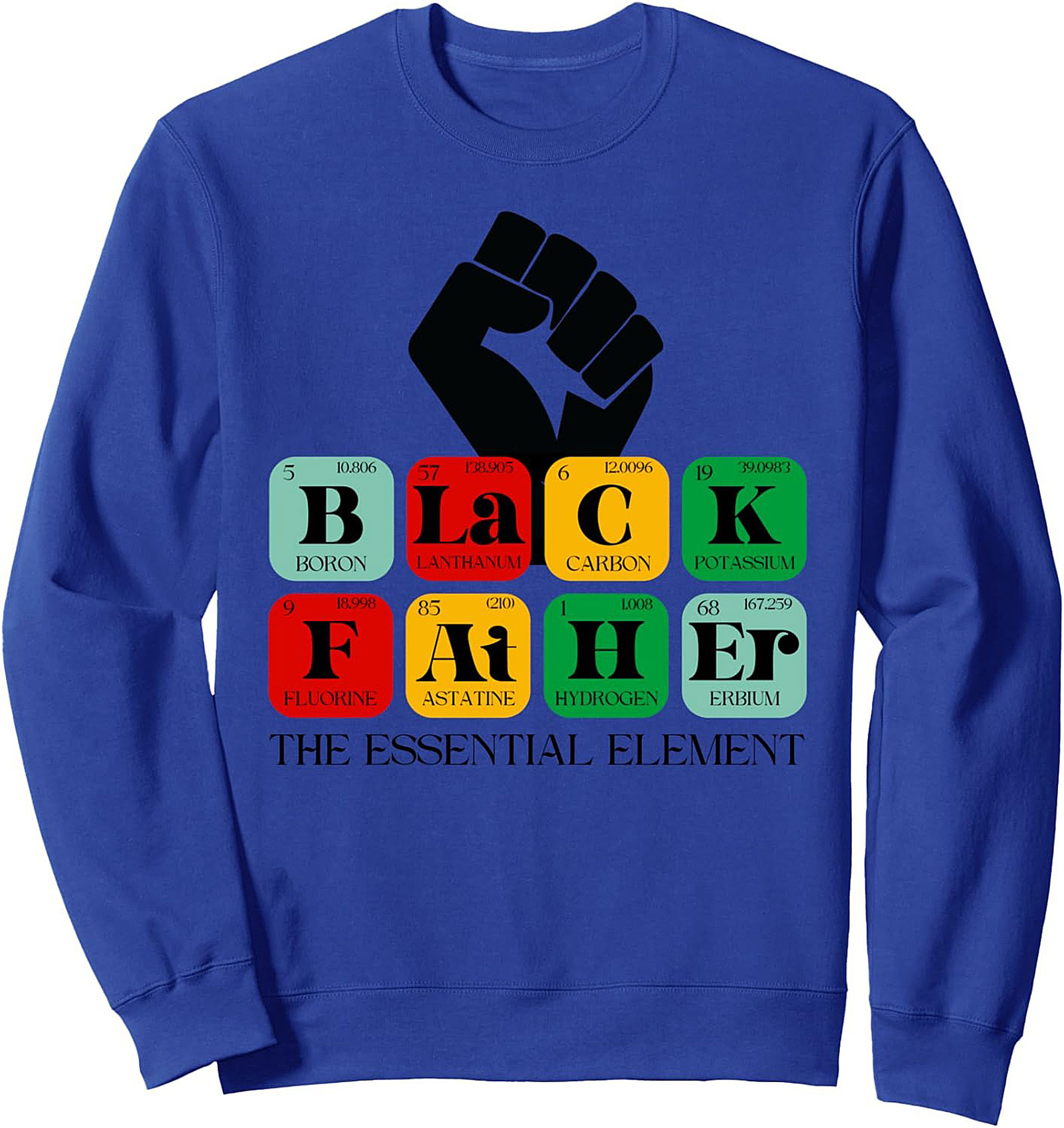 Black Father Essential Element Graphic Sweatshirt Gift