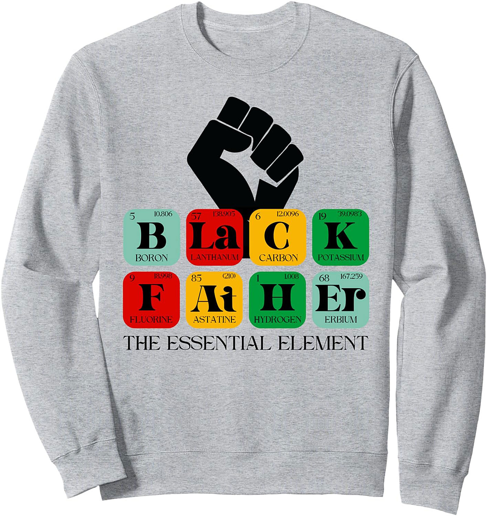 Black Father Essential Element Graphic Sweatshirt Gift