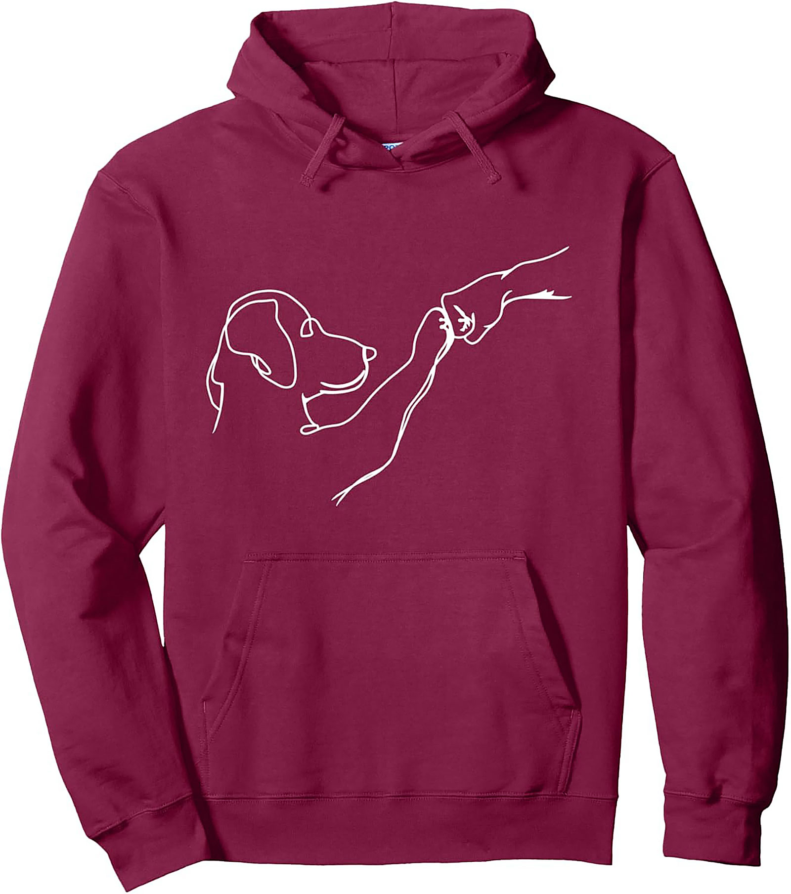 The Loyal Companion Dog Paw Fist Bump Pullover Hoodie